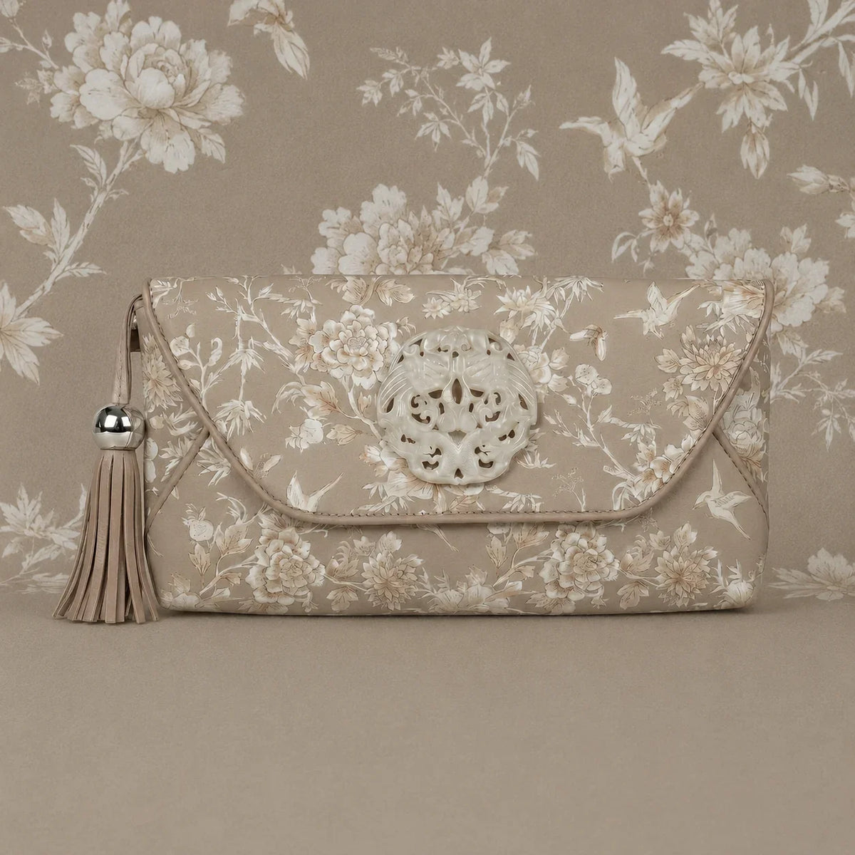 DESTI SAINT | Double Phoenix Floral Print Envelope