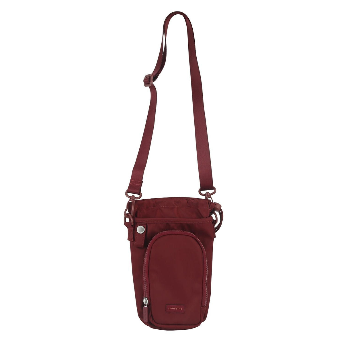 CROSSING | Water Bottle Crossbody Bag With Front Pocket 2L V2 | Black