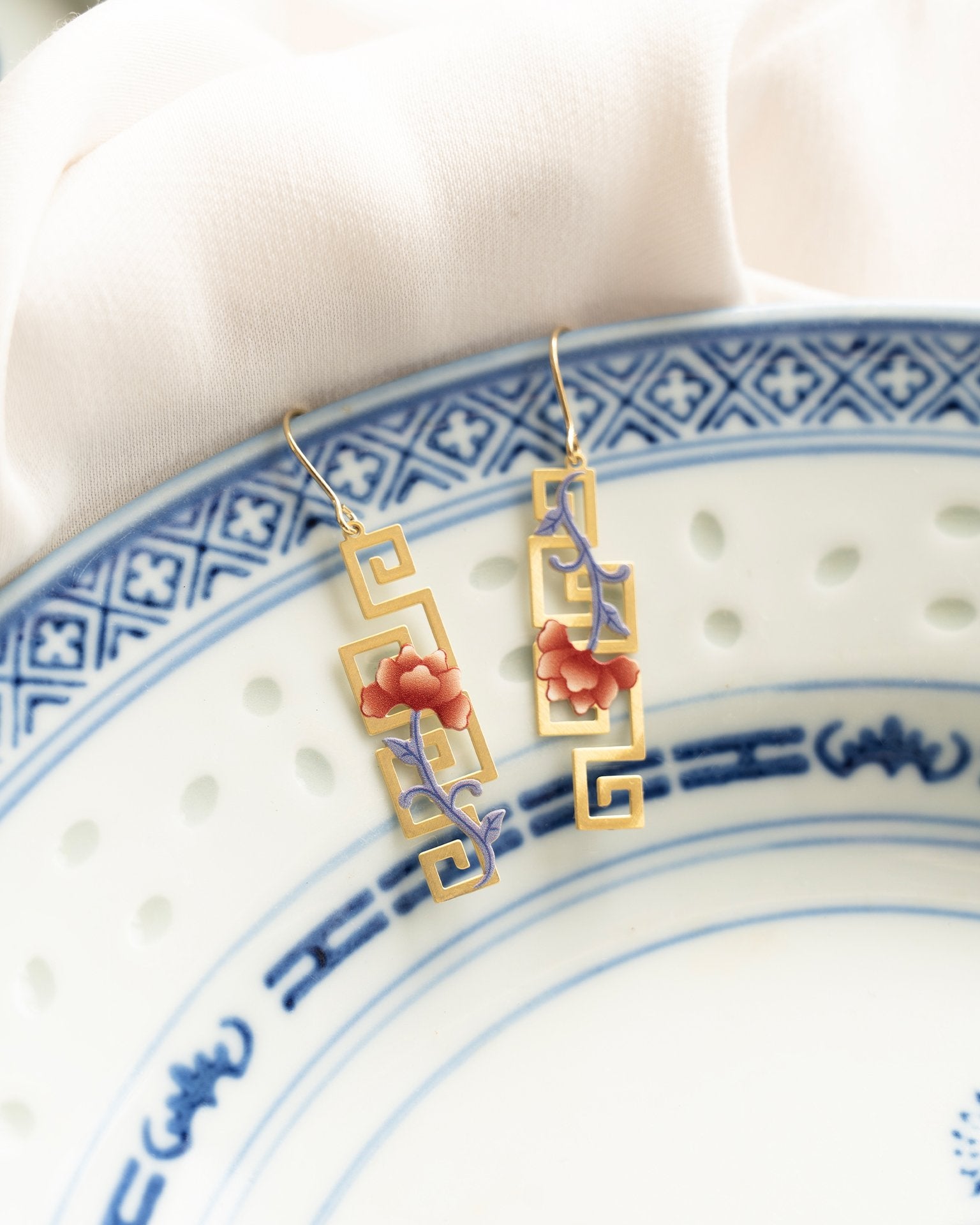 EMBRACE JEWELLERY | Peony Porcelain Earrings