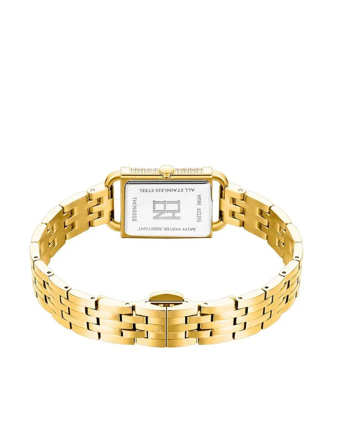 BLACK BY BLUE BRAVE | THCN H· I Eggshell White Dial Gold Bracelet Watch