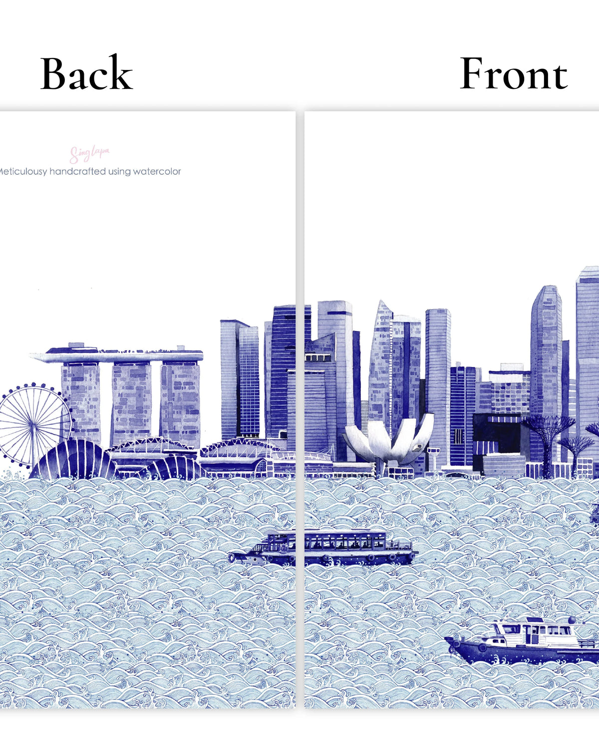 SINGLAPA | Singapore Skyline Greeting Card