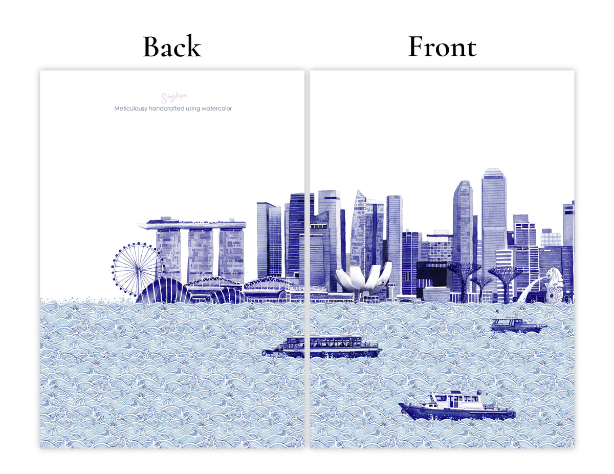 SINGLAPA | Singapore Skyline Greeting Card