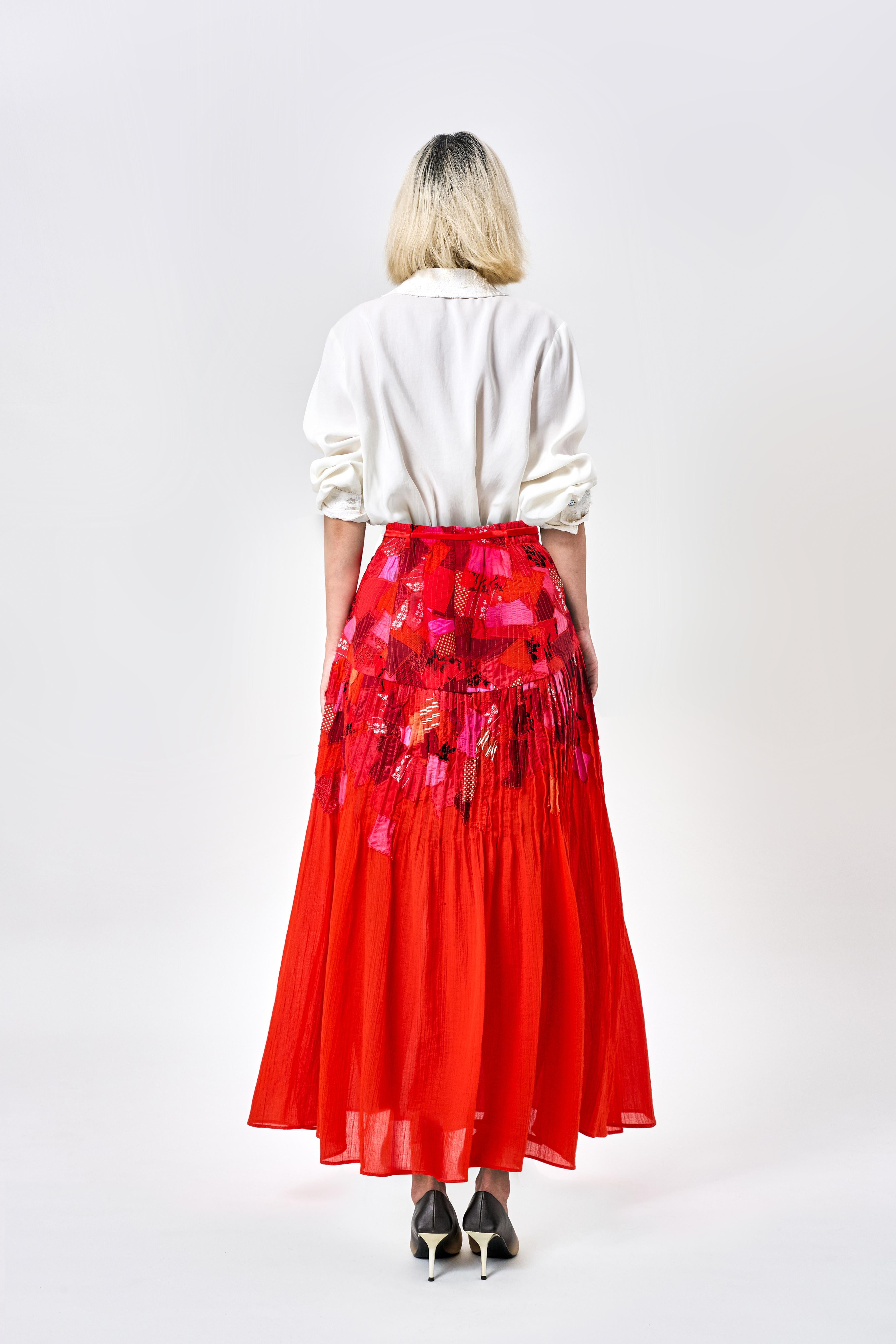 KHAAR | Scrap Midi Skirt