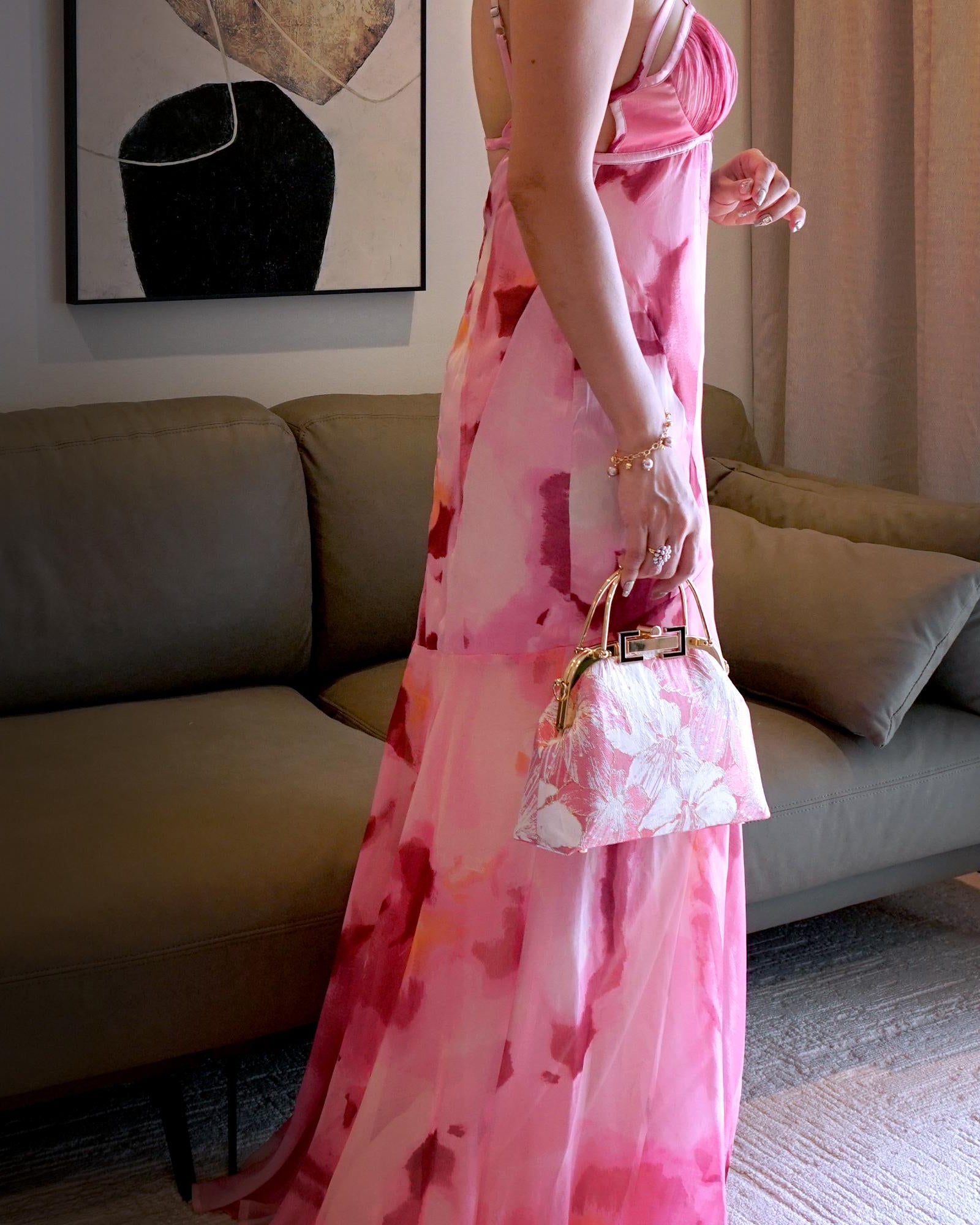 COCOONESE | Clasp Crossbody Bag - Gold Lily (PK)