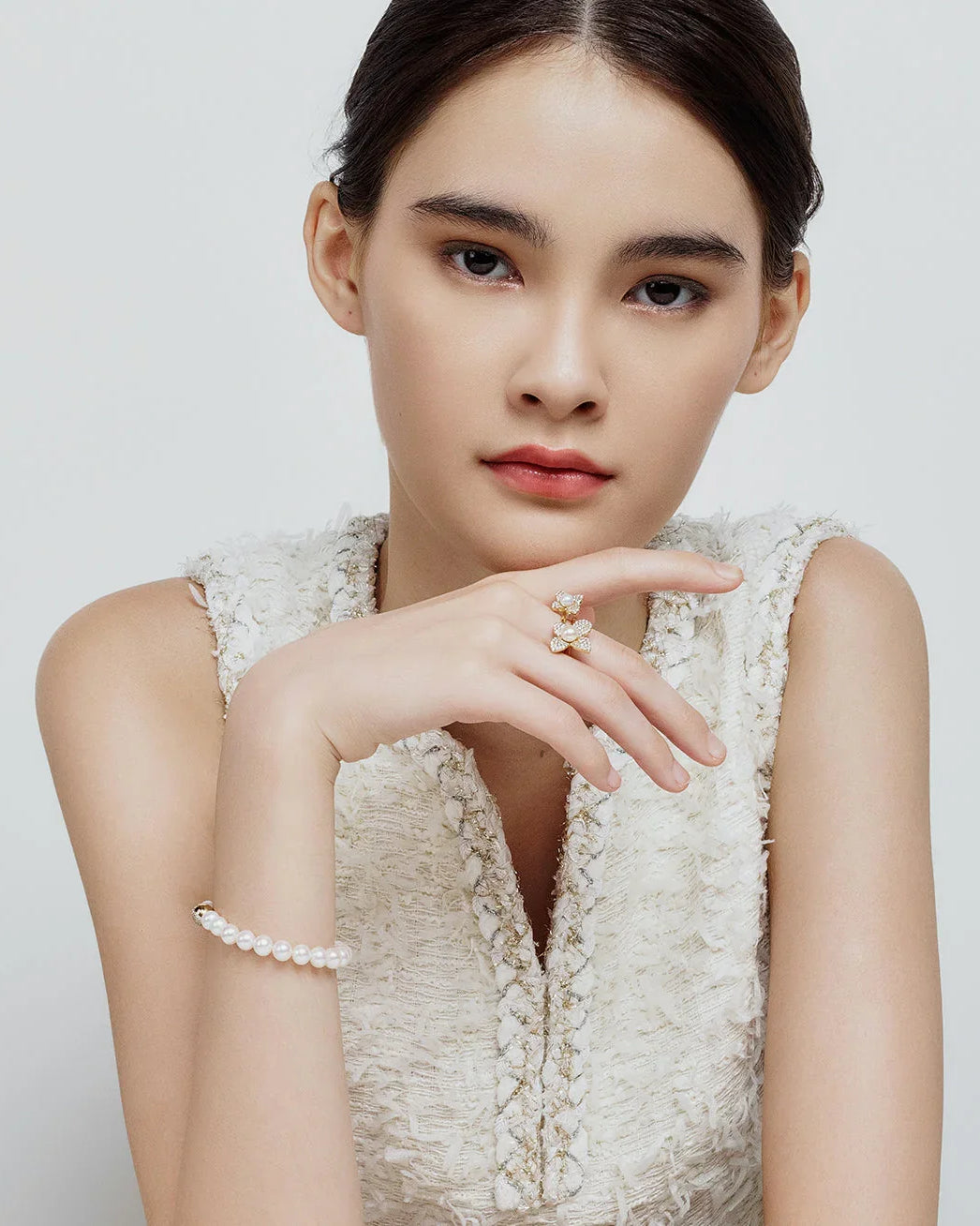 PEARLY LUSTRE | Top Grade Freshwater Pearl Rings WR00293 | BLOOM