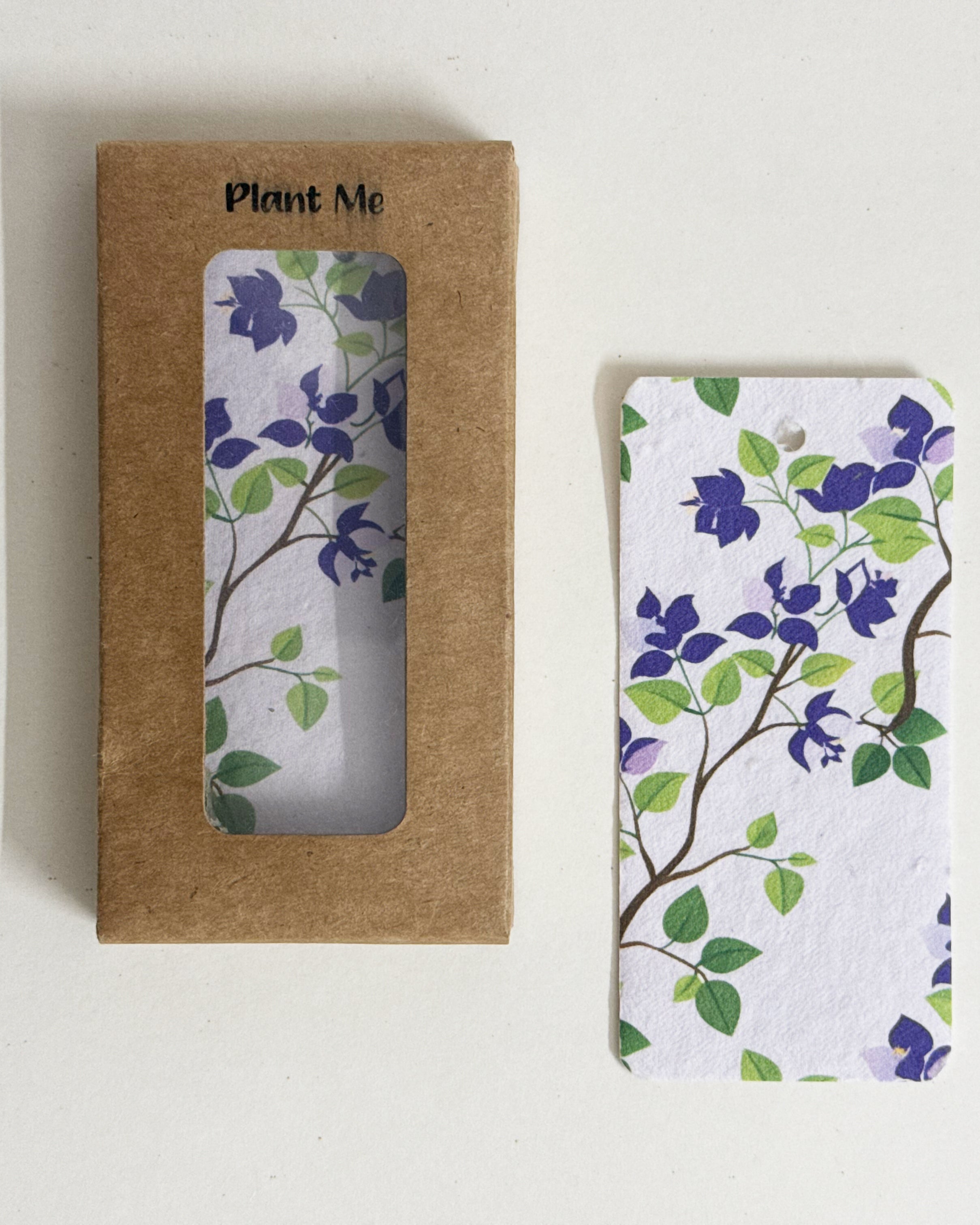 PURPLE AND PURE | Plantable Seed Gift Tags – Set of 10 (Hibiscus Bloom)