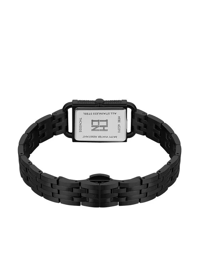 BLACK BY BLUE BRAVE | THCN Hยท I Reflection Black Dial & Black Bracelet Watch