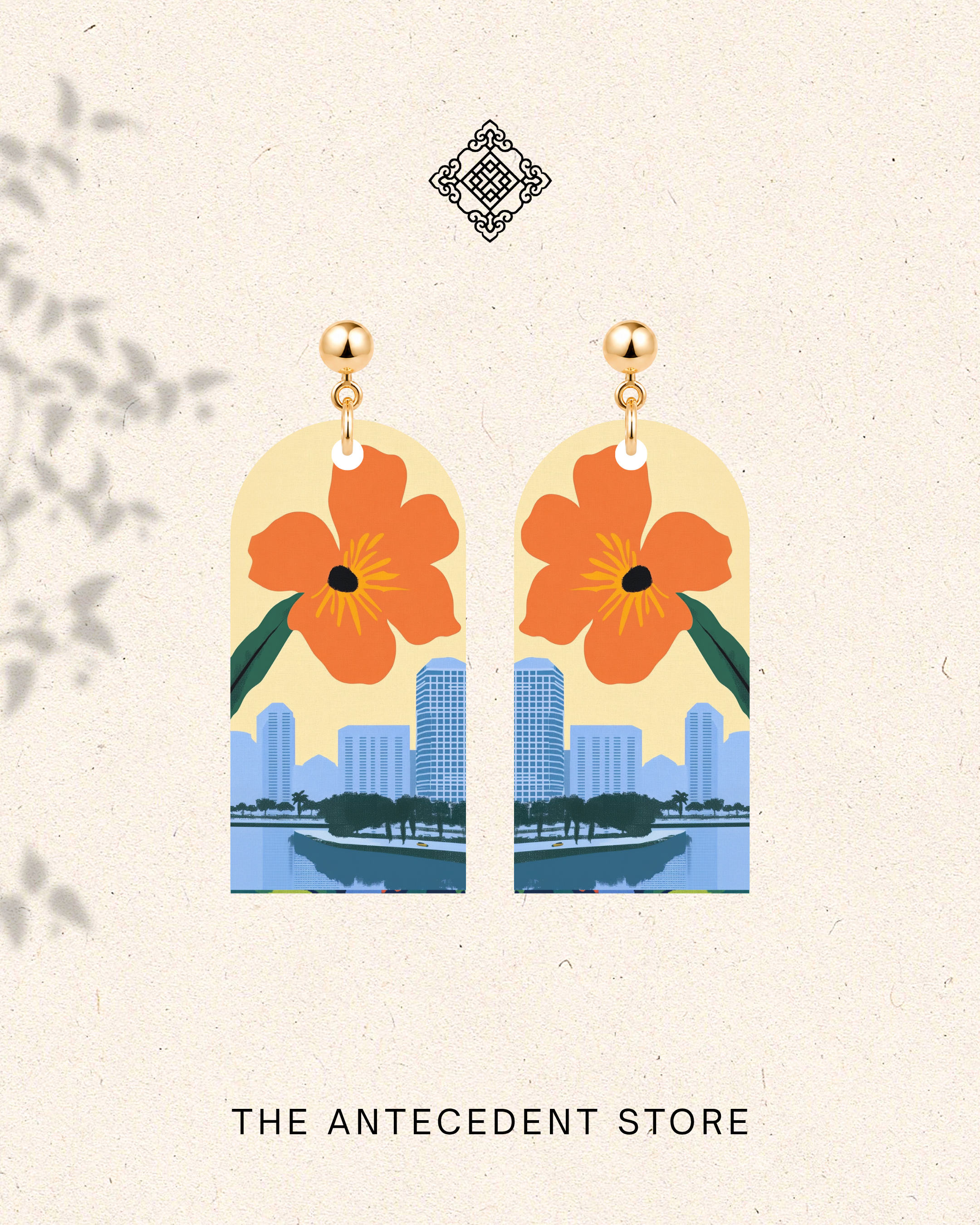 THE ANTECEDENT STORE | Singapore Skyline Earrings | Island Colours Series No. 05