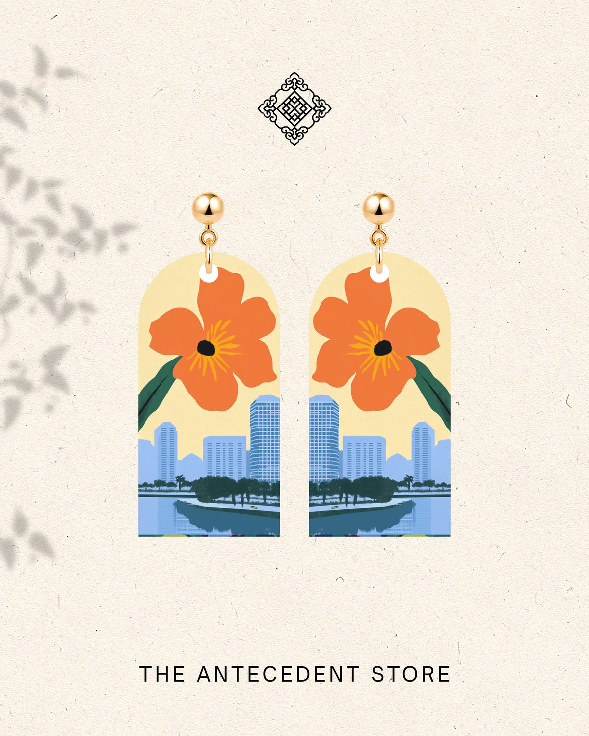 THE ANTECEDENT STORE | Singapore Skyline Earrings | Island Colours Series No. 05
