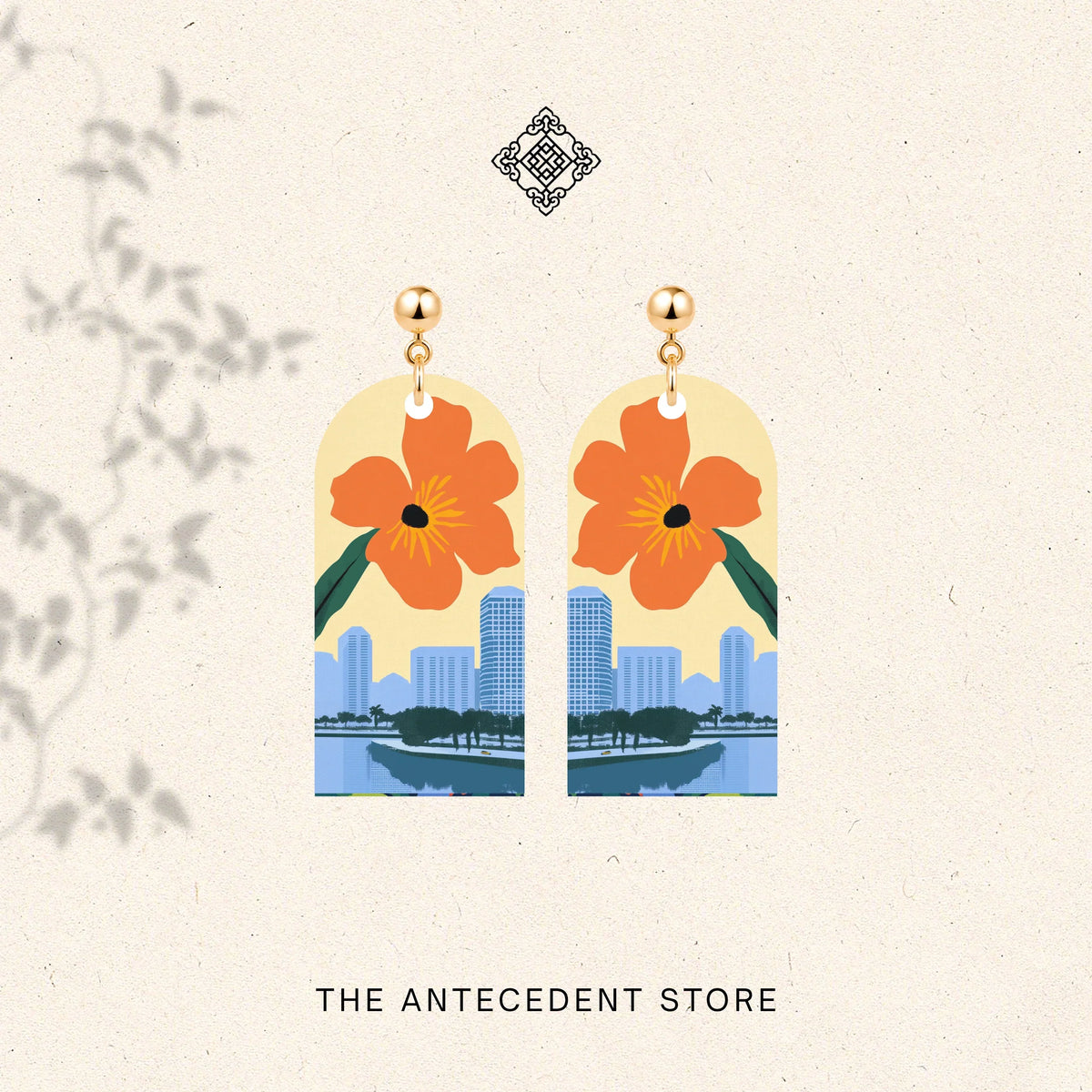 THE ANTECEDENT STORE | Singapore Skyline Earrings | Island Colours Series No. 05