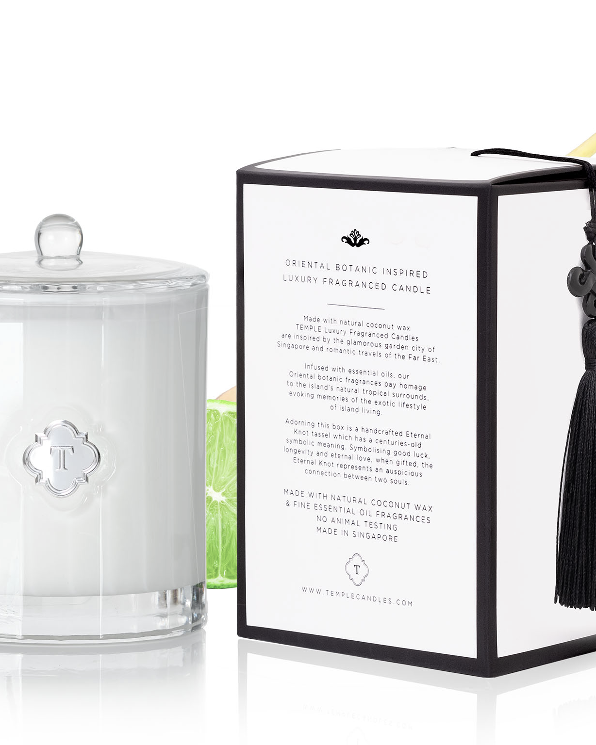TEMPLE CANDLES | Luxury Fragranced Candle - Lemongrass & Ginger