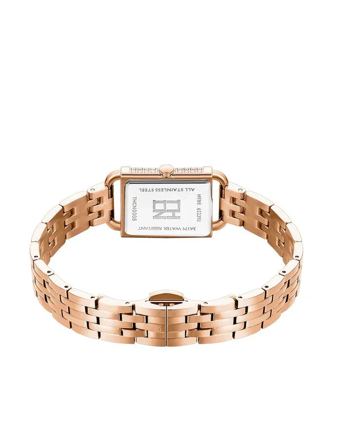 BLACK BY BLUE BRAVE | THCN H· I Eggshell White Dial Rose Gold Bracelet Watch