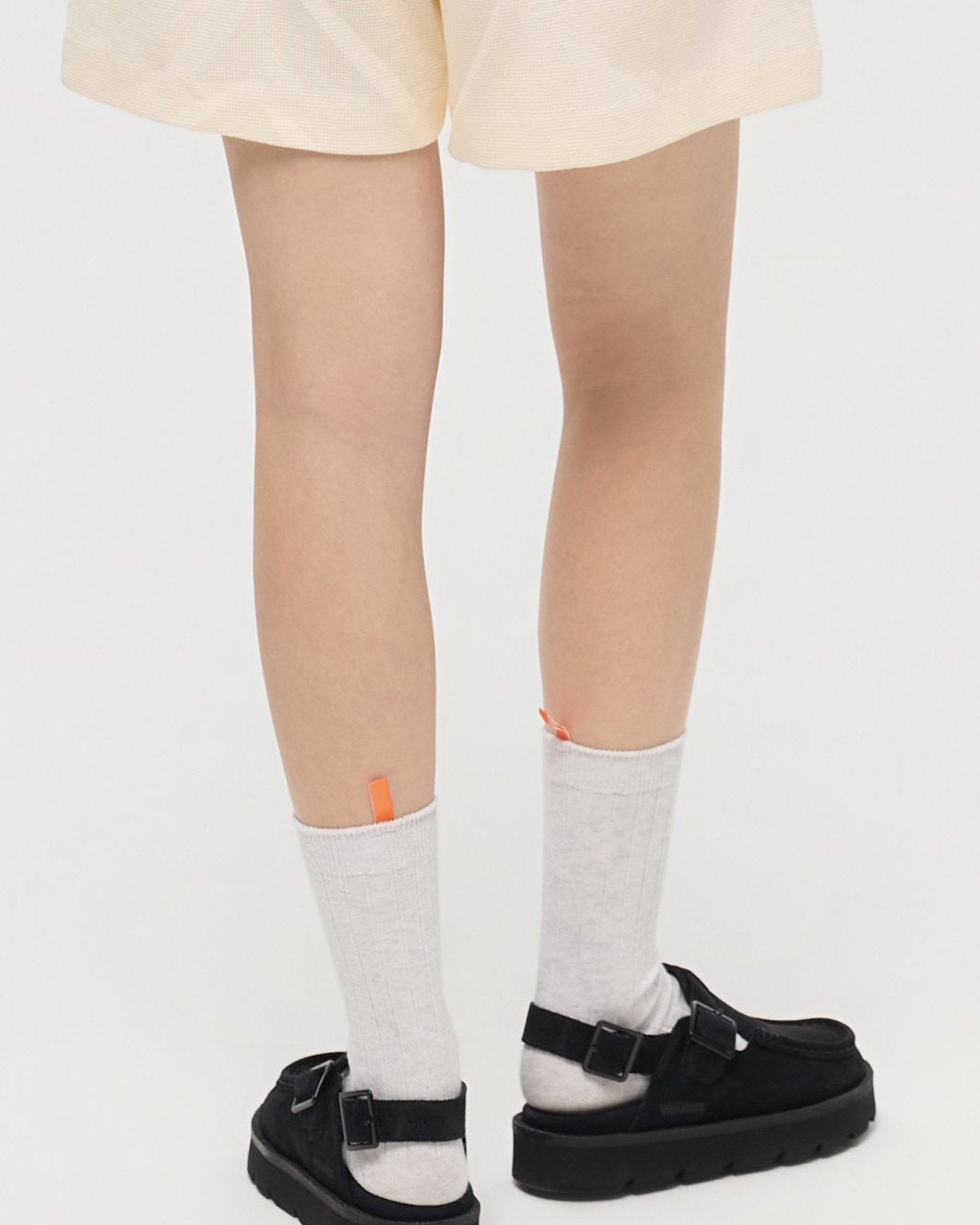 3EIGHTH | TAB Crew Socks in Grey Marl