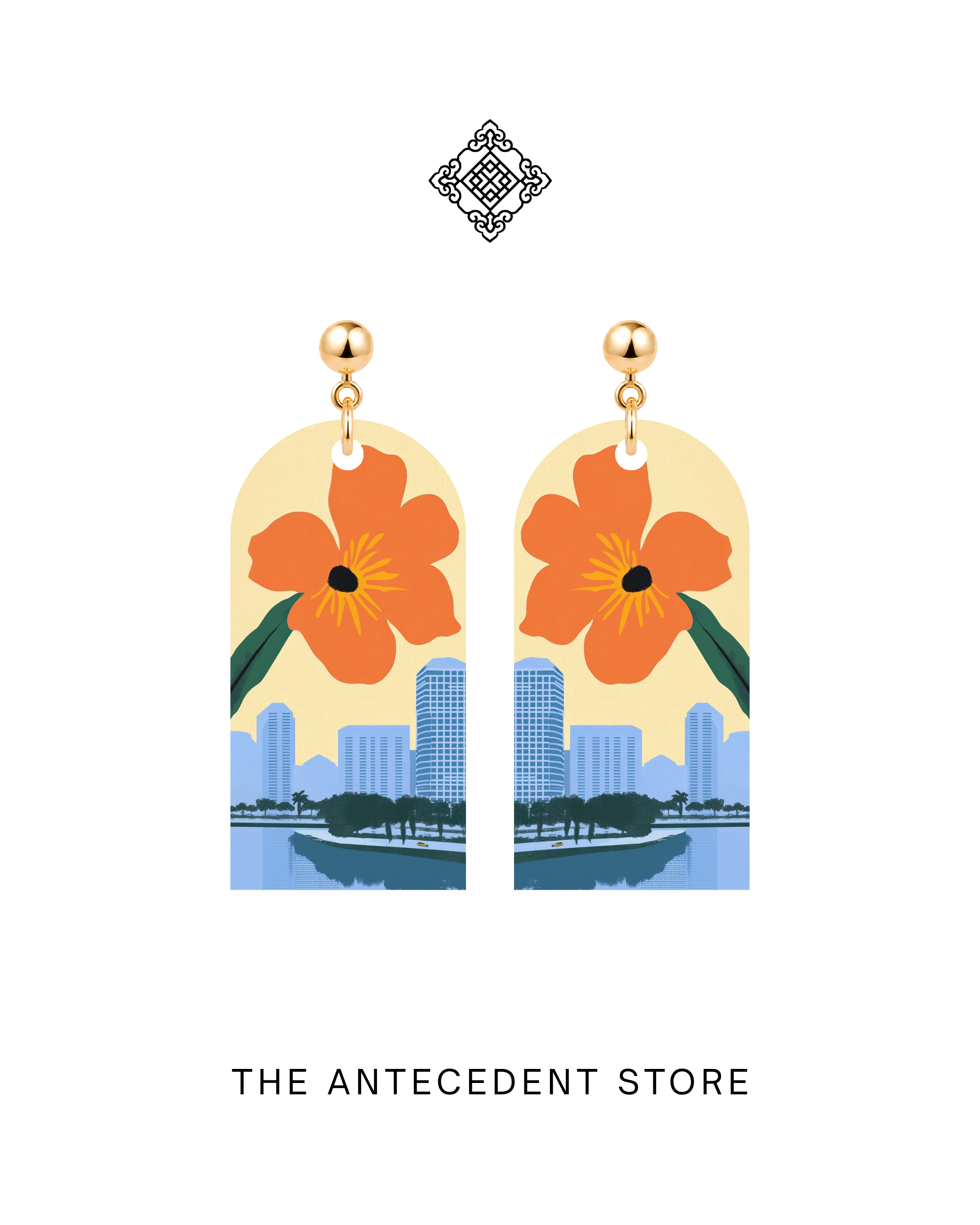 THE ANTECEDENT STORE | Singapore Skyline Earrings | Island Colours Series No. 05