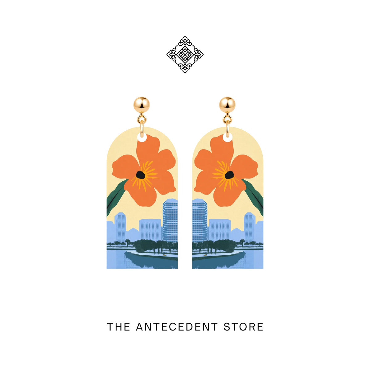 THE ANTECEDENT STORE | Singapore Skyline Earrings | Island Colours Series No. 05