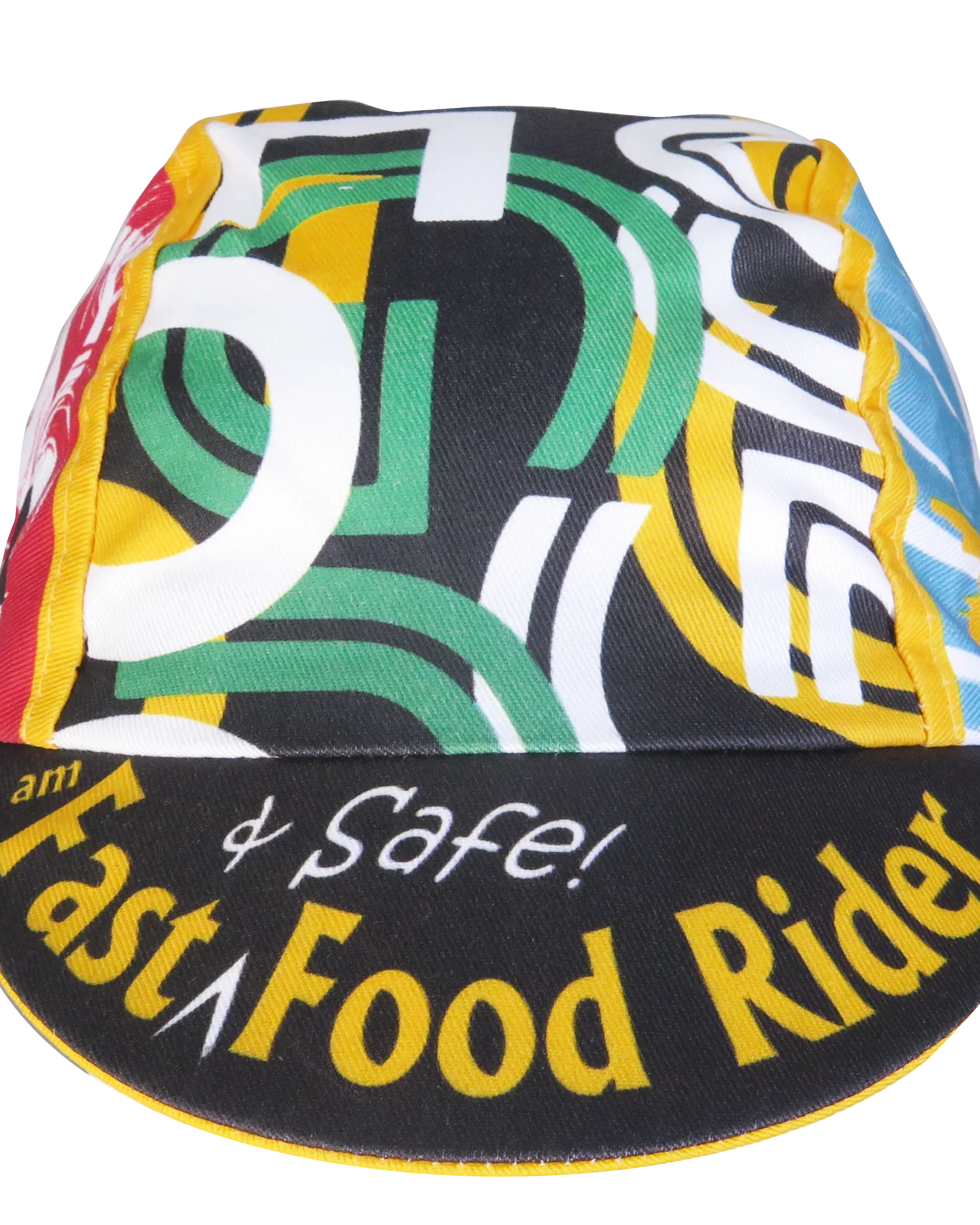A DESIGN BY TAKACHYA | Cycling Cap - I Am Fast Food Rider (Color)