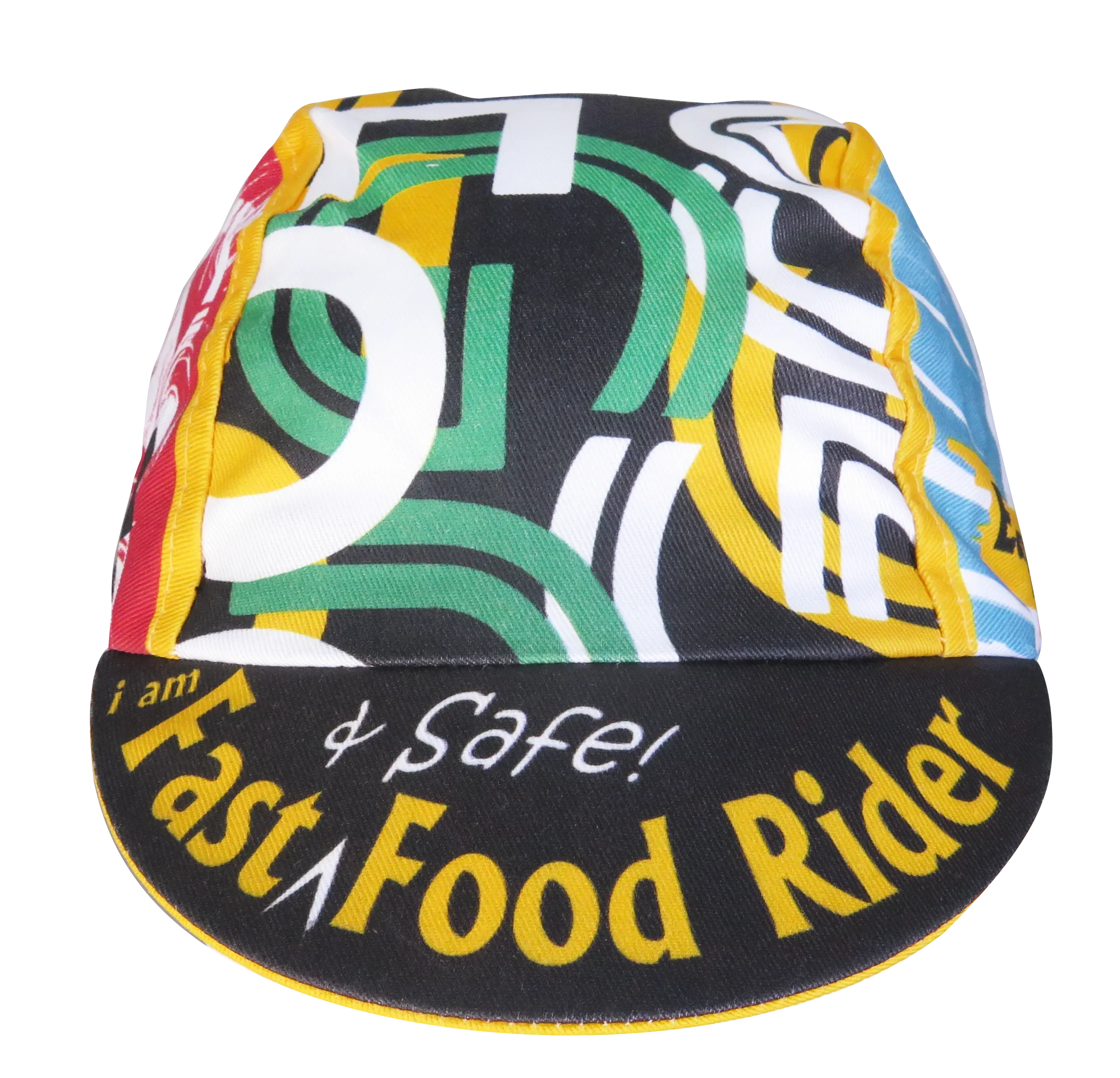 A DESIGN BY TAKACHYA | Cycling Cap - I Am Fast Food Rider (Color)