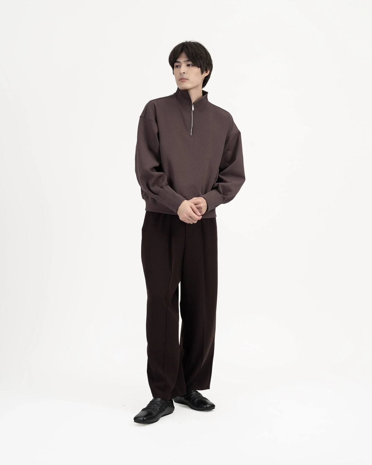 GRAYE | Quarter Zip Pullover - Fig