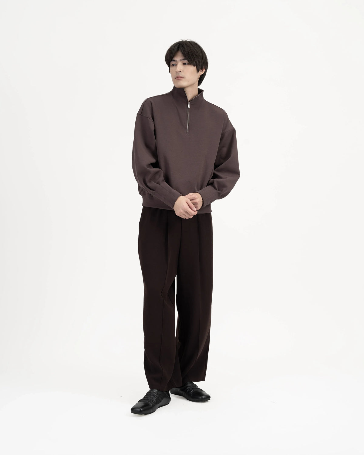 GRAYE | Quarter Zip Pullover - Fig
