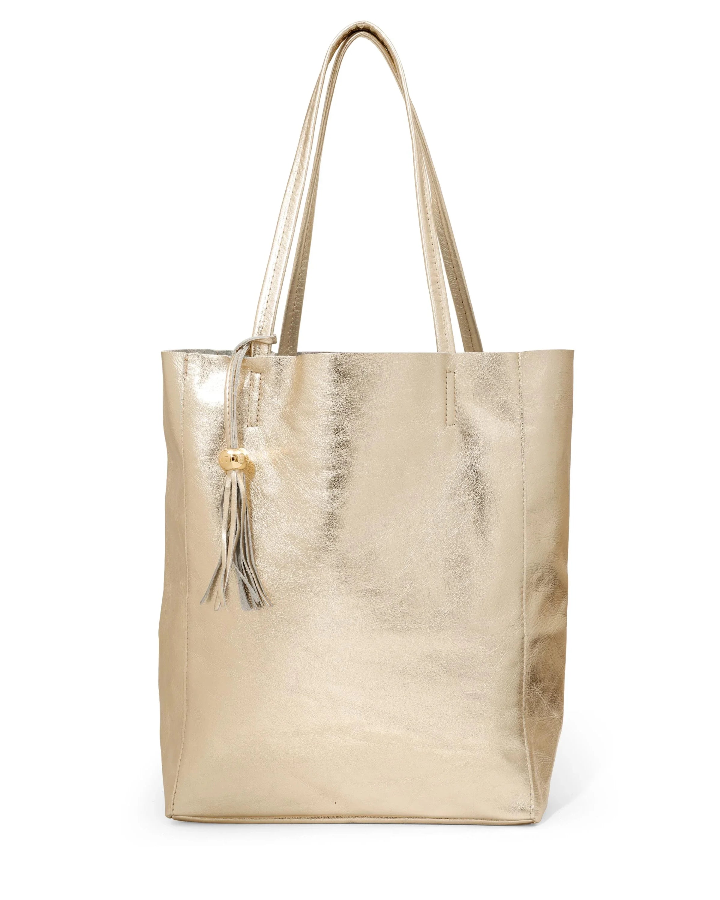 DESTI SAINT | Italian Leather Shopper - Champagne