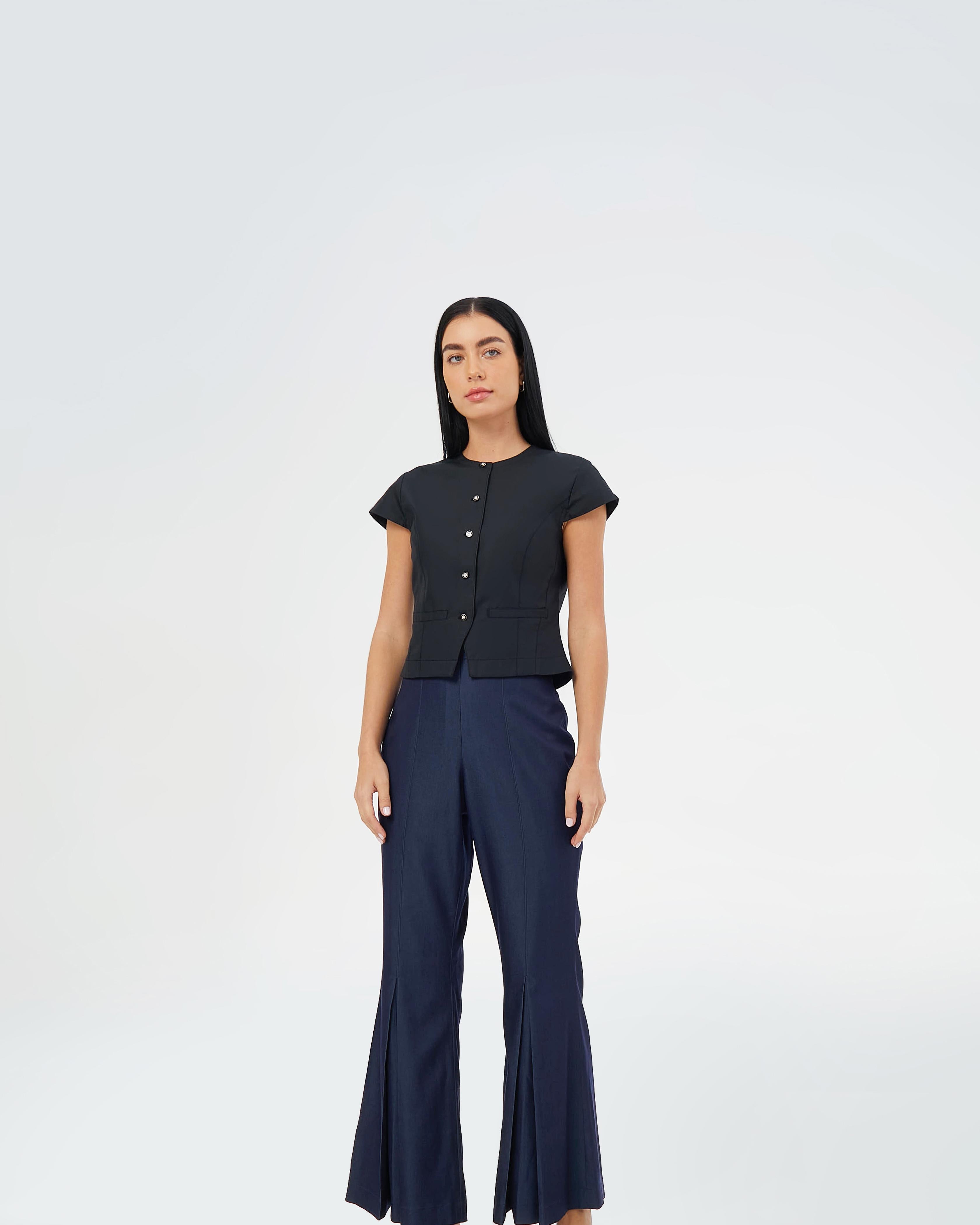 CAELI ECO LUXE | Tailored Button Top