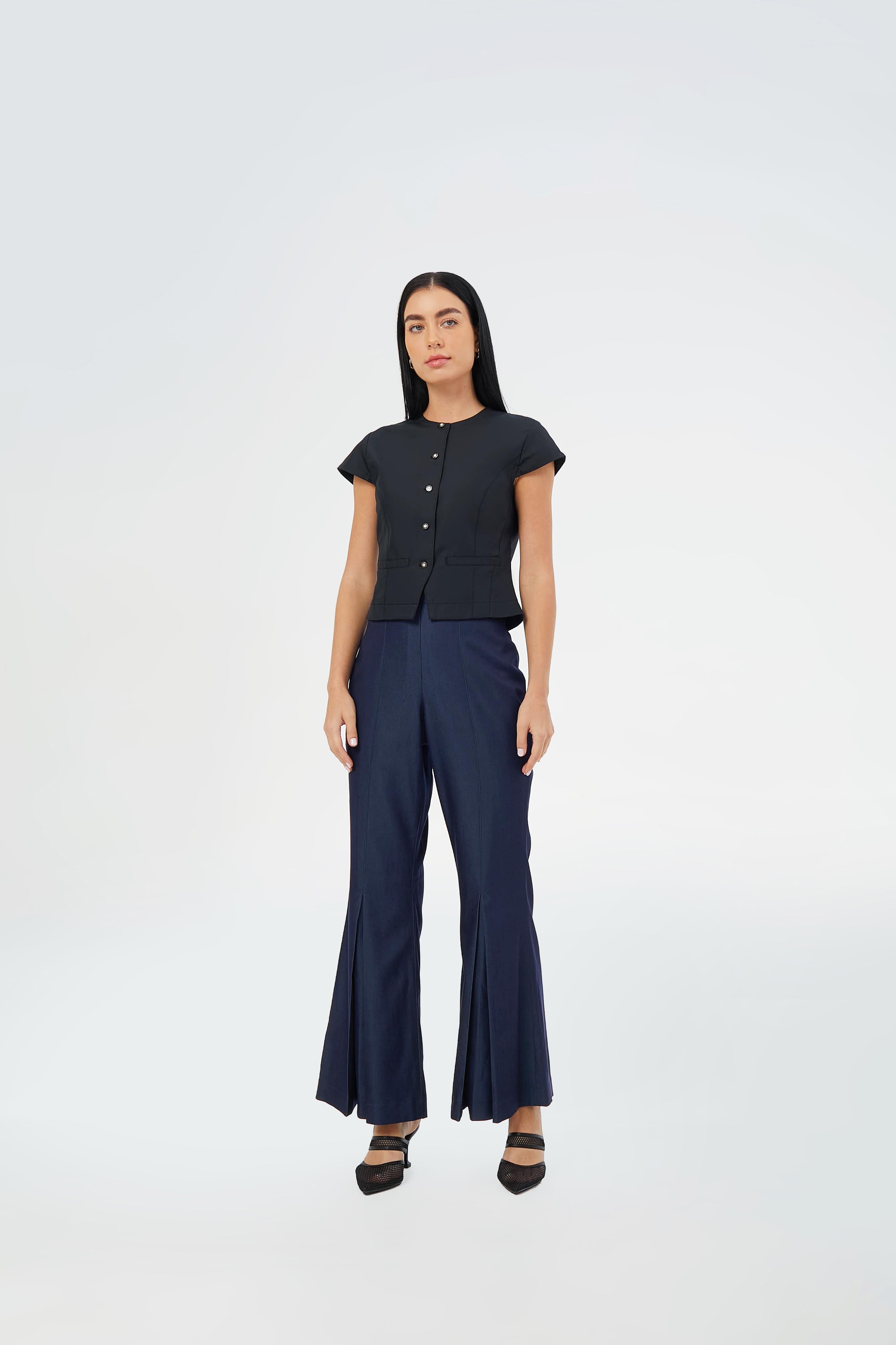CAELI ECO LUXE | Tailored Button Top