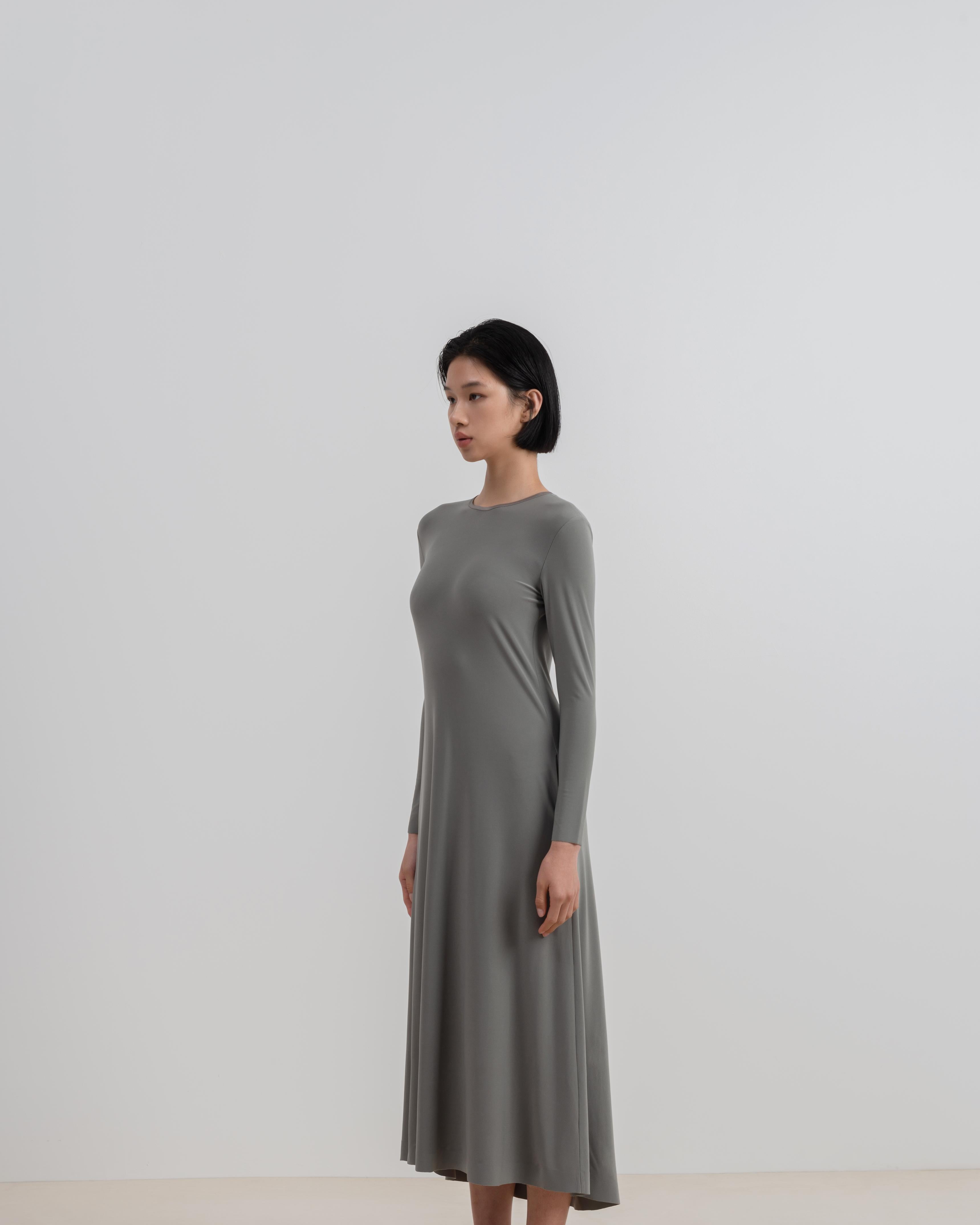 LAYERPLAN | Stretch Maxi Long Sleeve Dress