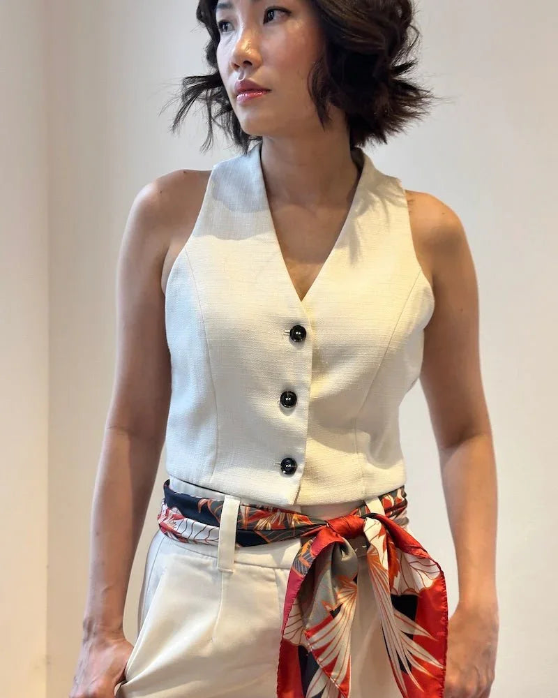 BINARY STYLE | Tropical Party Silk Scarf