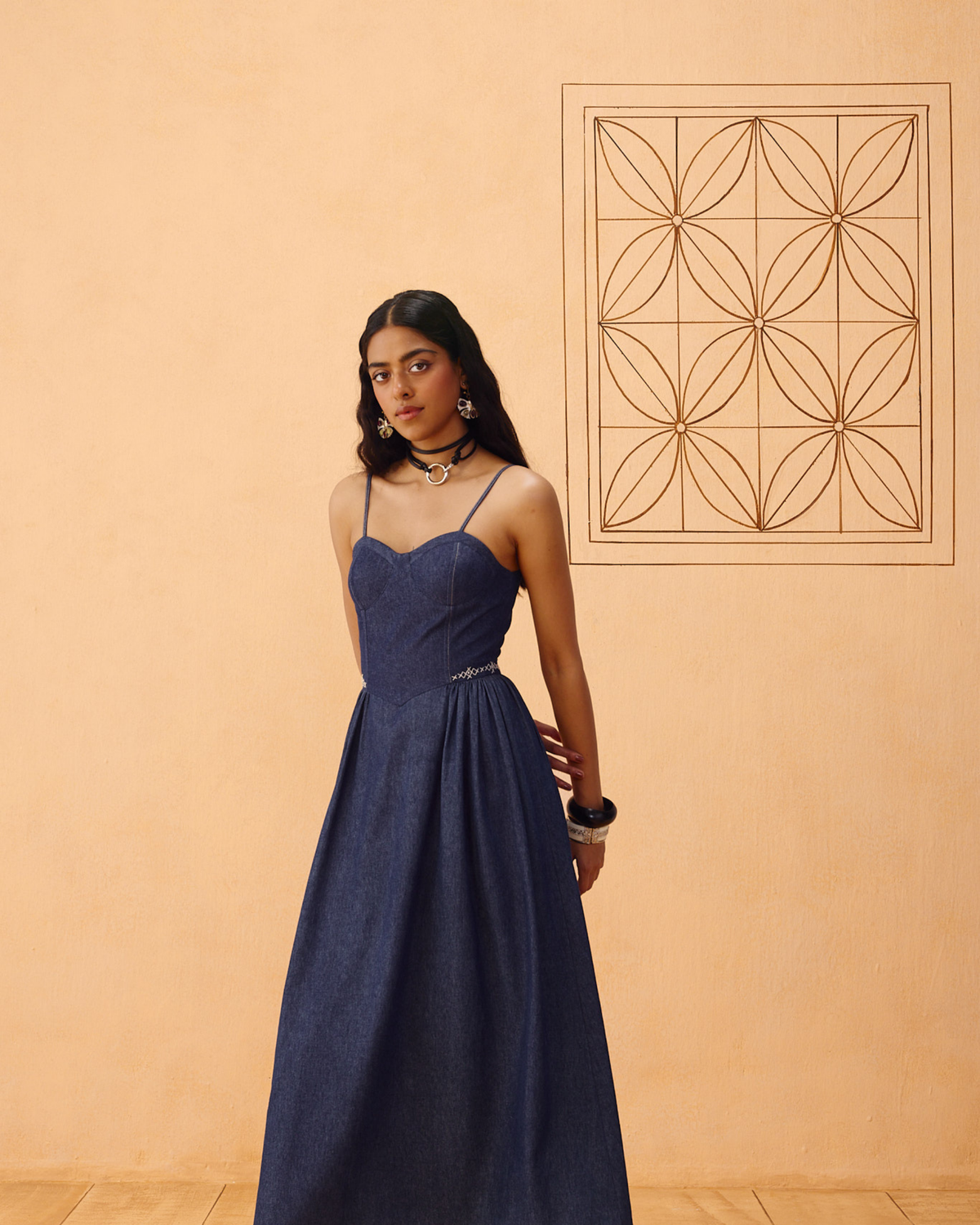 SUI | The Jaali Sustainable Denim Dress