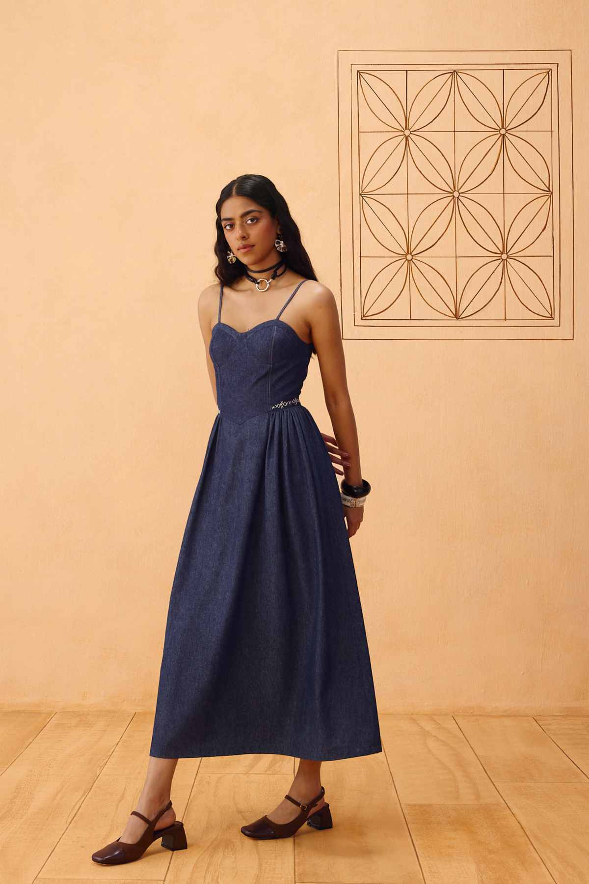SUI | The Jaali Sustainable Denim Dress