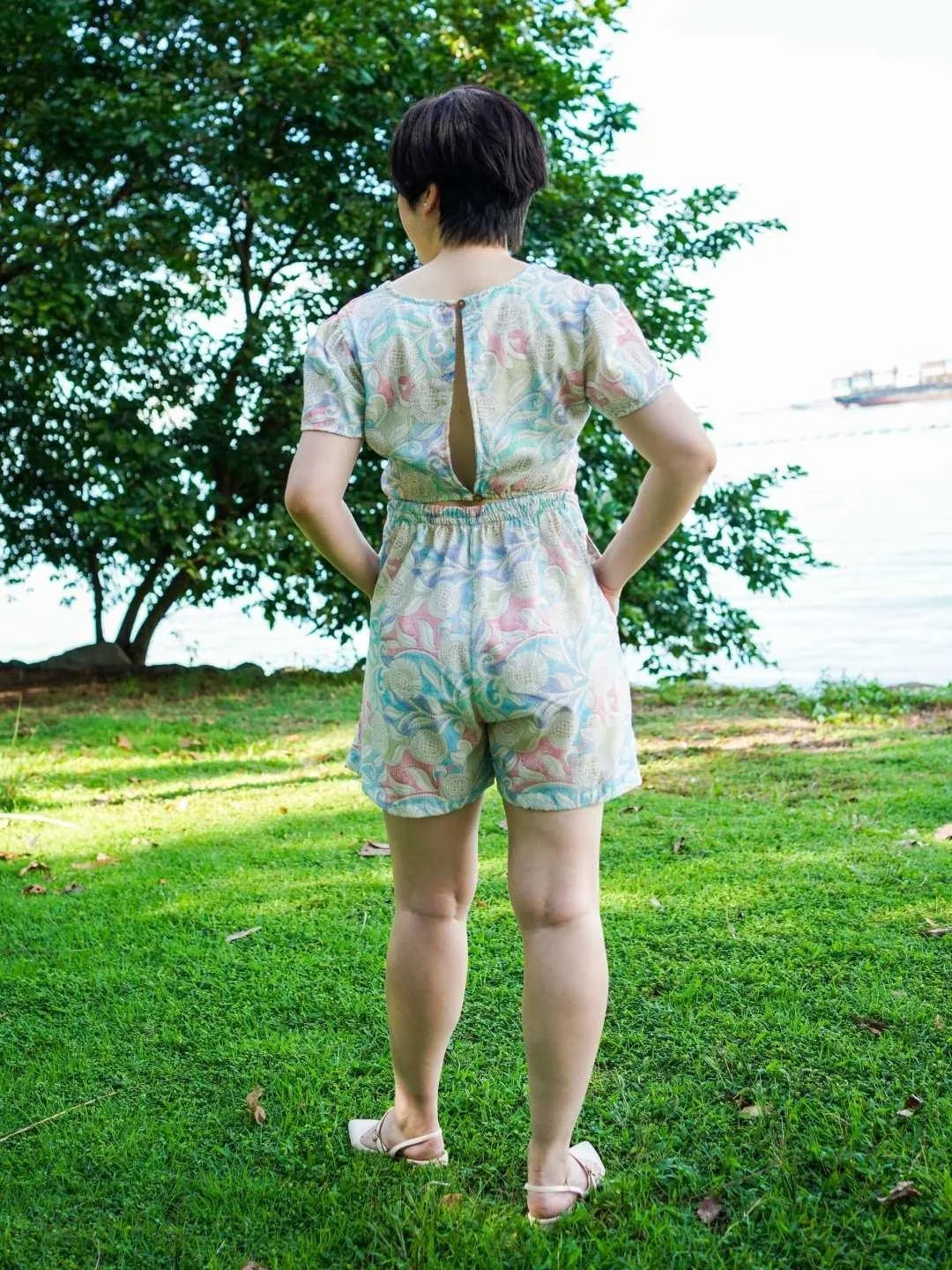 NIMBU | Nixi Women's Playsuit In Pastel Blue