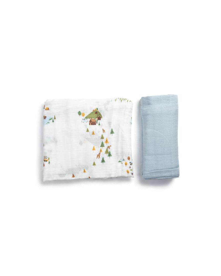 LITTLE REI | Bamboo Swaddle Blanket 2pc