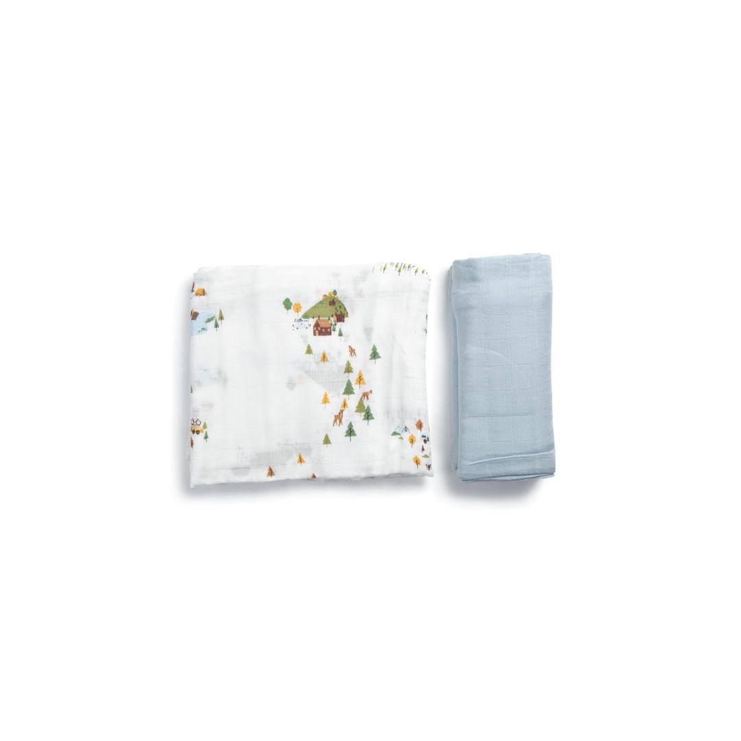 LITTLE REI | Bamboo Swaddle Blanket 2pc