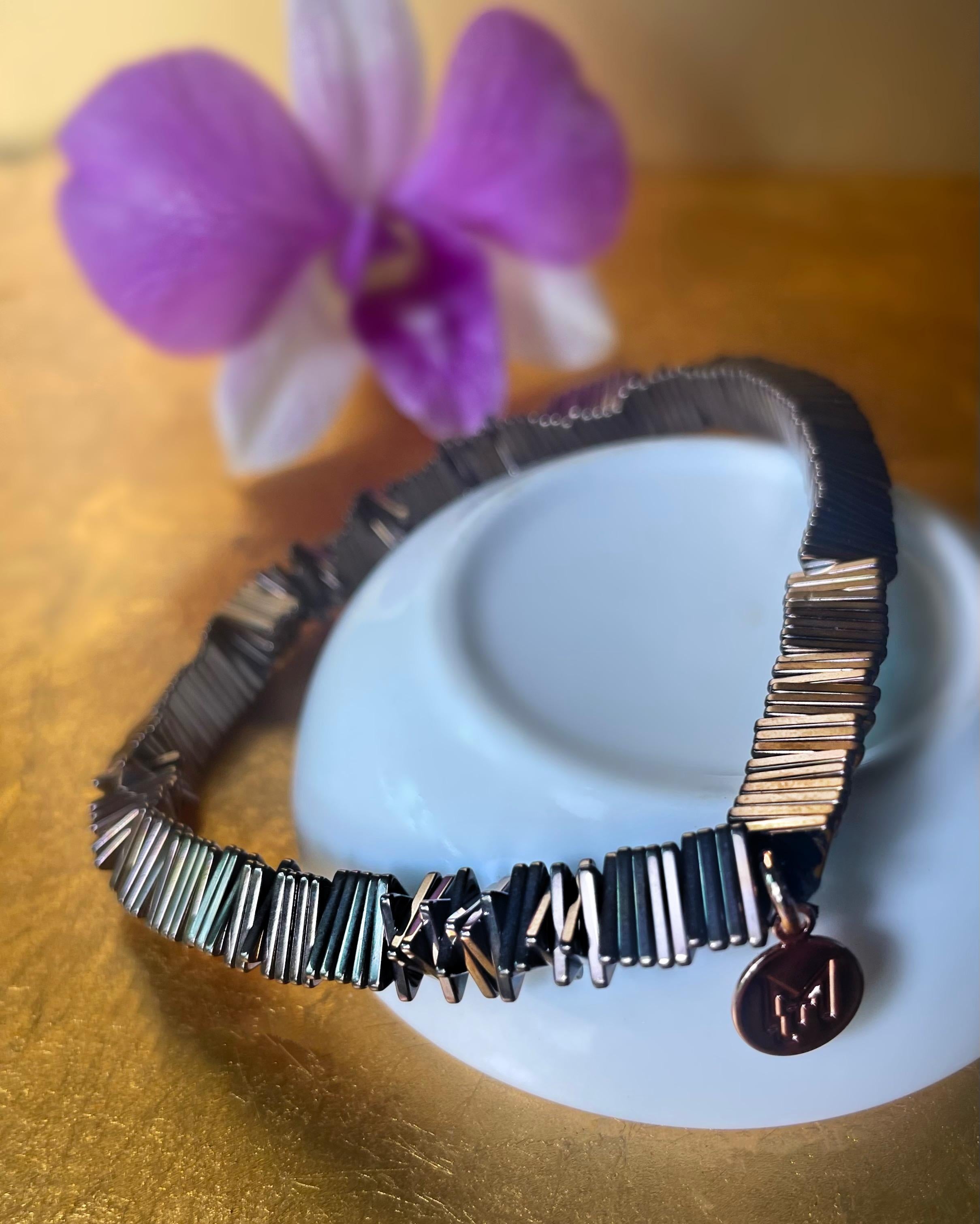 MARILYN TAN JEWELLERY | Kinetic Hematite Gemstone Elastic Bracelet