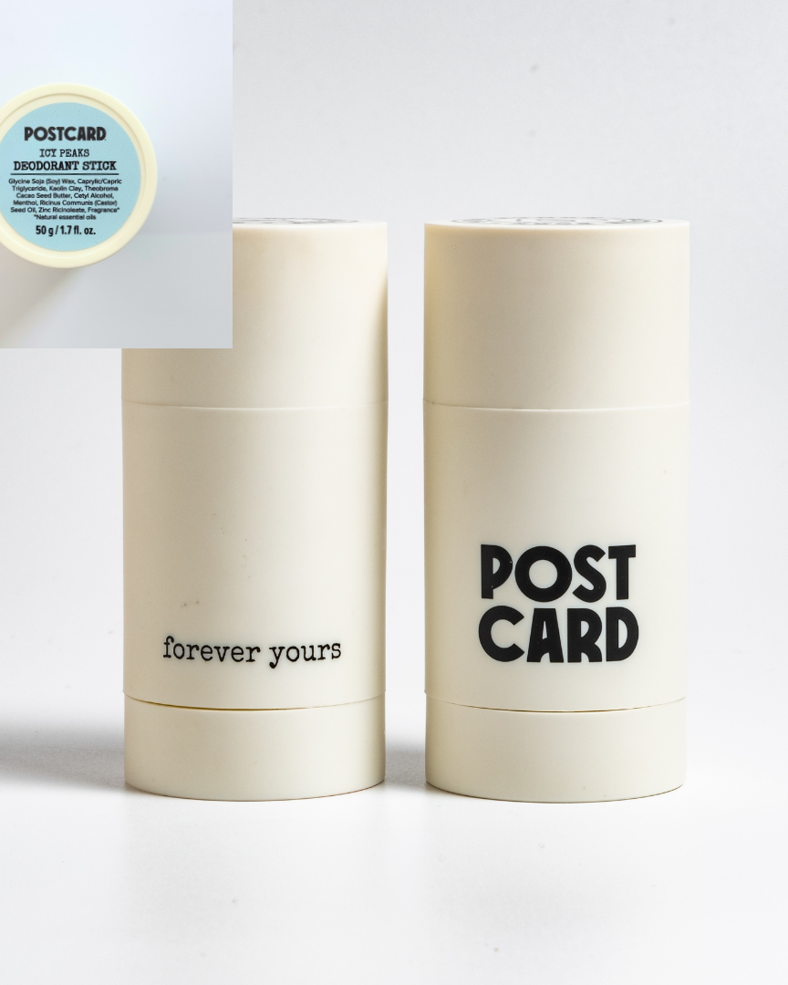 POSTCARD | Icy Peaks Deodorant 50g Stick And Case