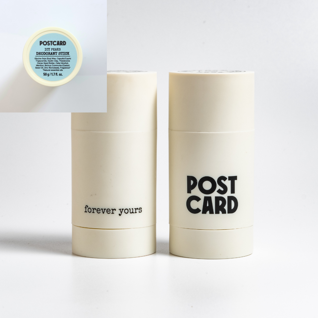 POSTCARD | Icy Peaks Deodorant 50g Stick And Case