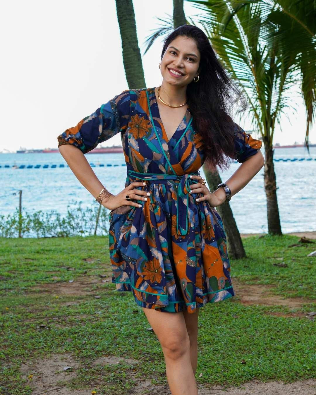 NIMBU | Havana Ocean Mosaic Women's Short Dress