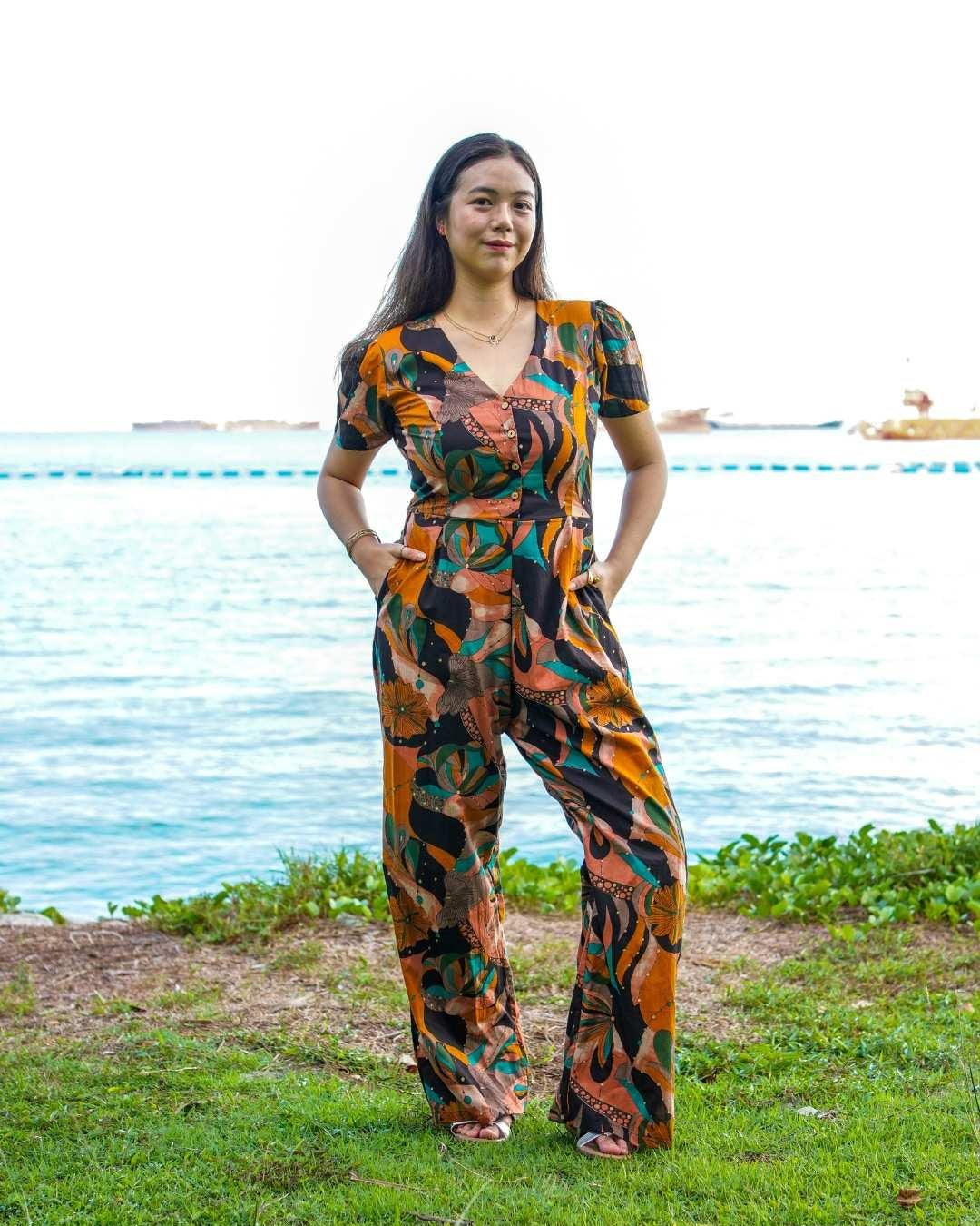 NIMBU | Calypso Women's Jumpsuit In Midnight Mosaic