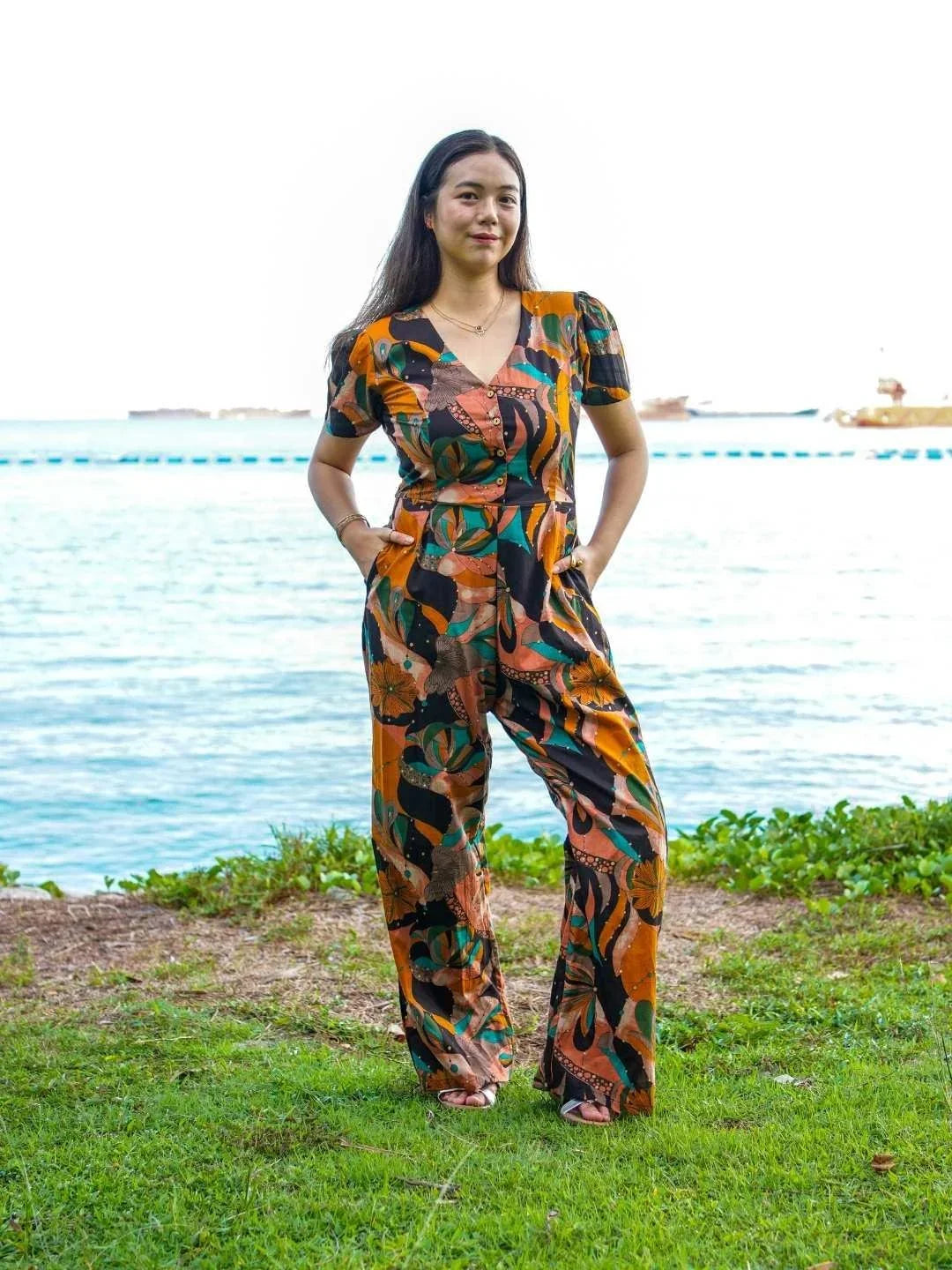 NIMBU | Calypso Women's Jumpsuit In Midnight Mosaic