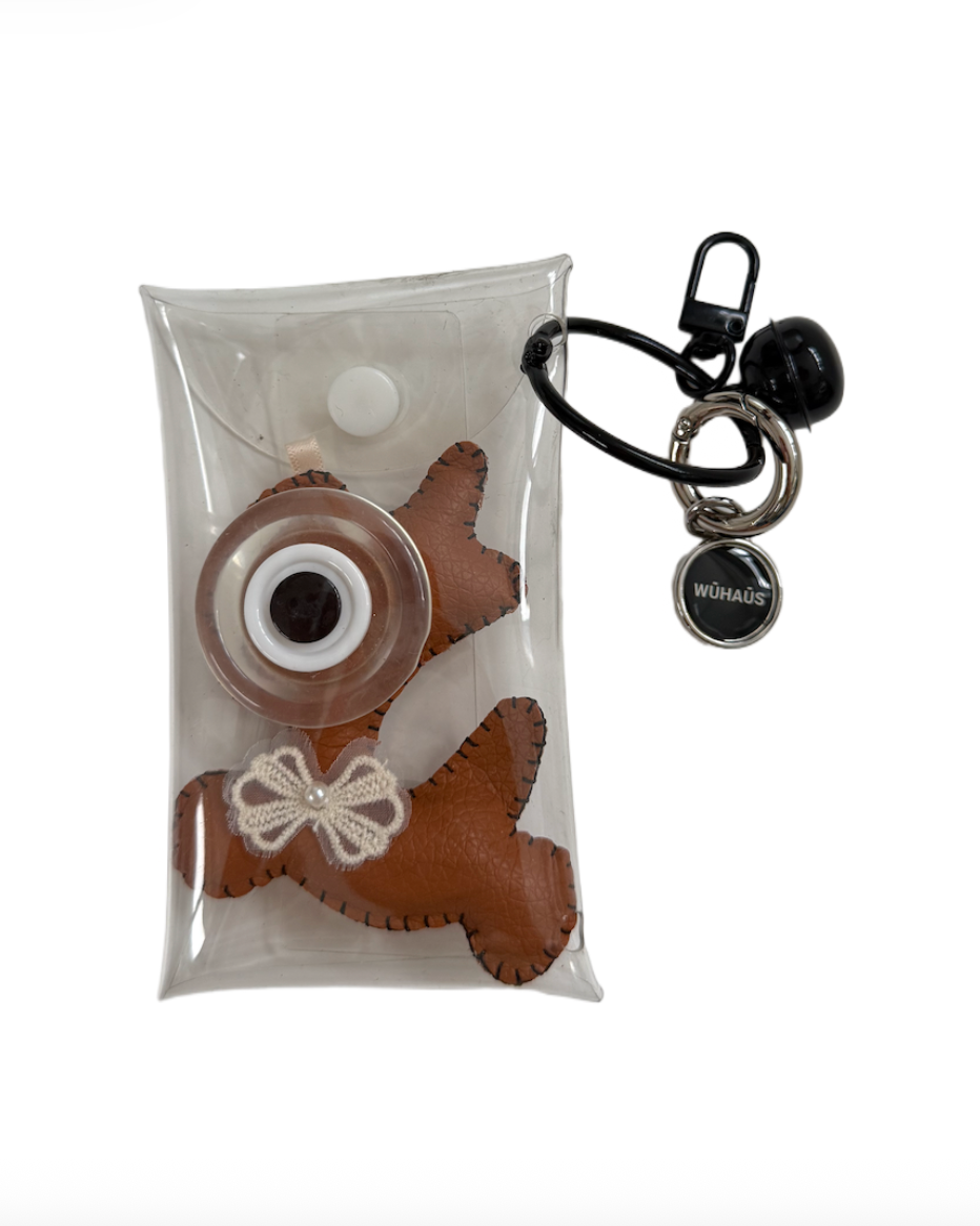 WU HAUS | Bag Charm | Boggle/ Brown Puppy