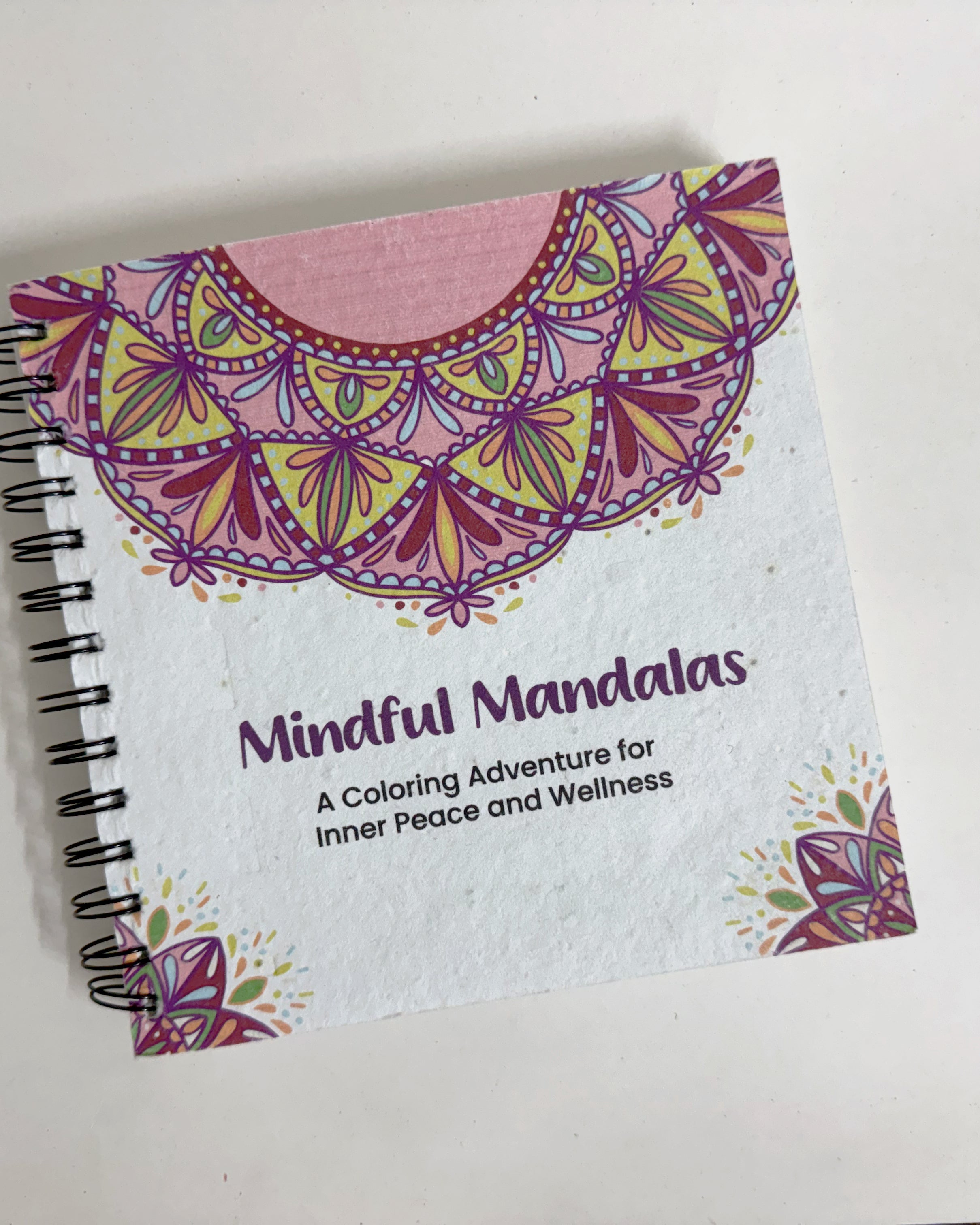 PURPLE AND PURE | Plantable Mandala Colouring Book