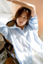 LAYERPLAN | Mira Embroidered Striped Cotton Three-Piece Set