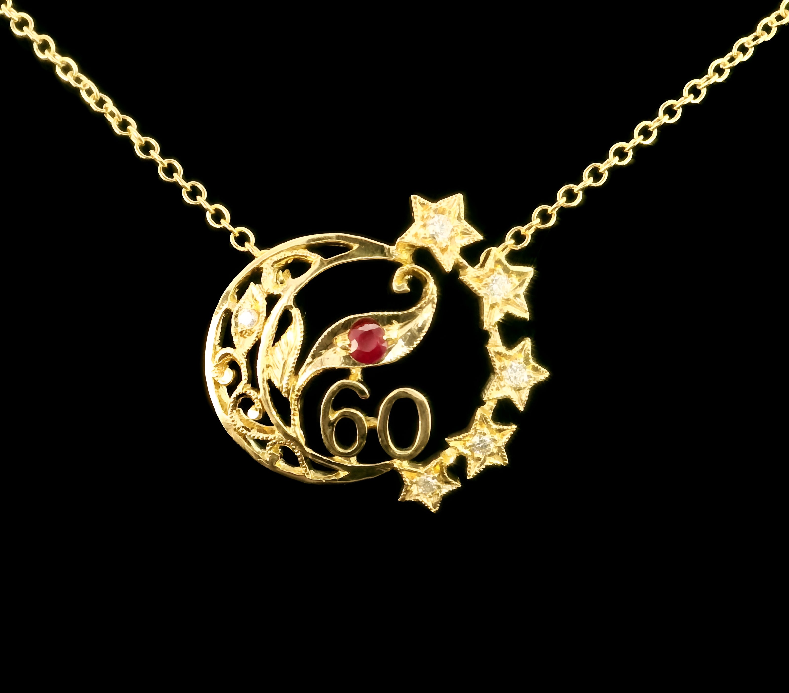 FOUNDATION JEWELLERS PTE LTD | SG60 Pendant on Chain (PE523)