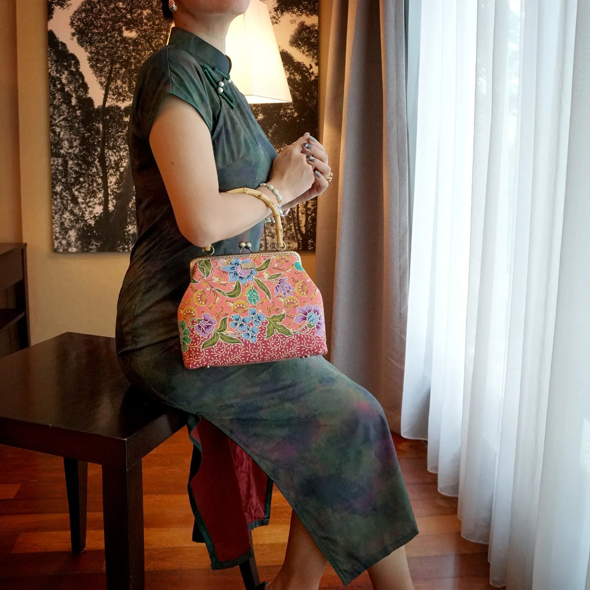 COCOONESE | Bamboo Top Handle Bag - Revolving Dream (PK)