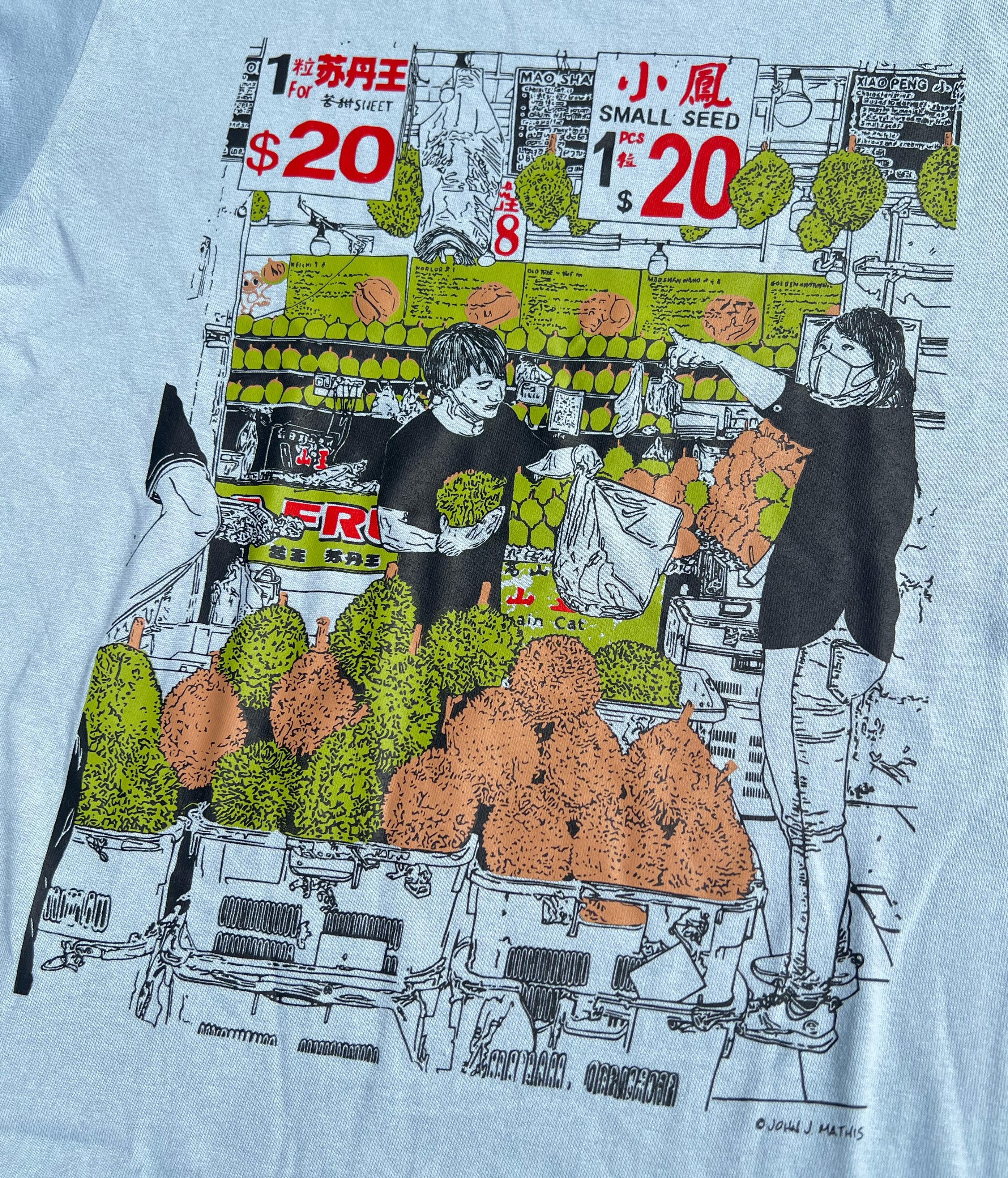 TATSU MAKER WORKS | King Fruits Durian T-Shirt (Acid Blue)