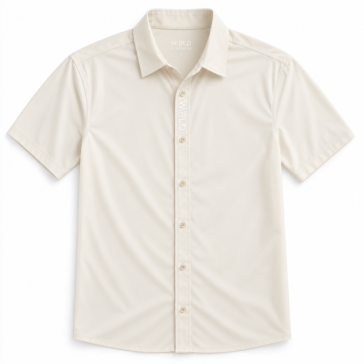 WRLD | PERFORMANCE S/S SHIRT | LIGHT BEIGE