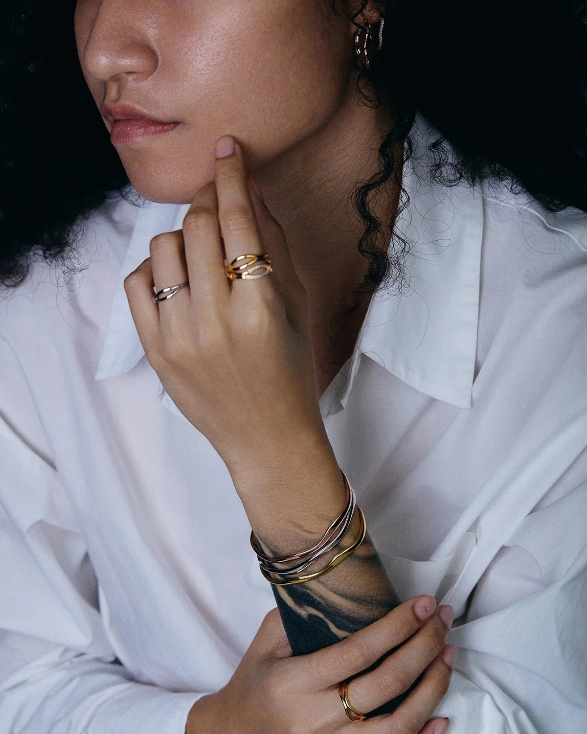 RINA LEE | Flow Single Cuff Bracelet