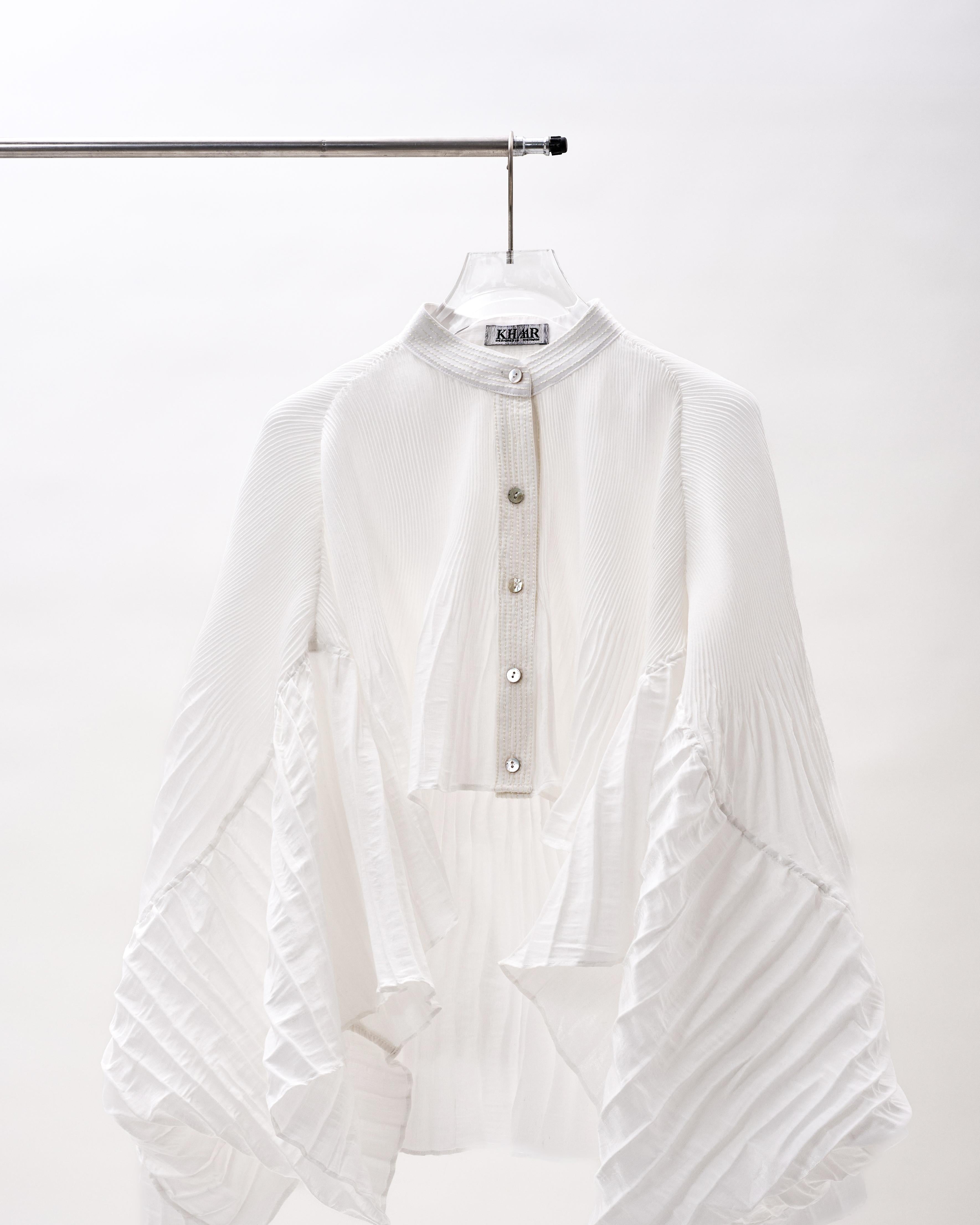 KHAAR | Pleated Crop Top