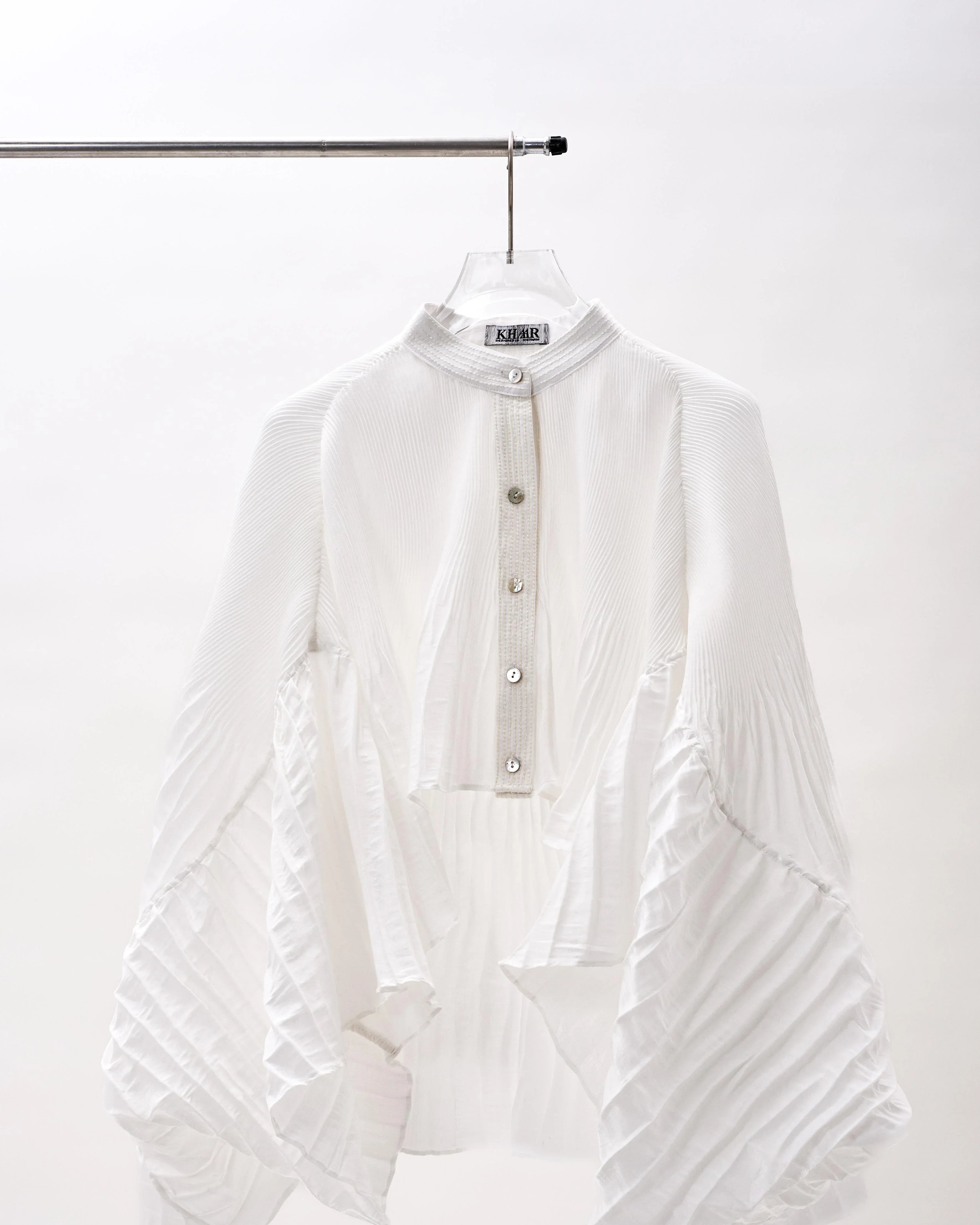 KHAAR | Pleated Crop Top