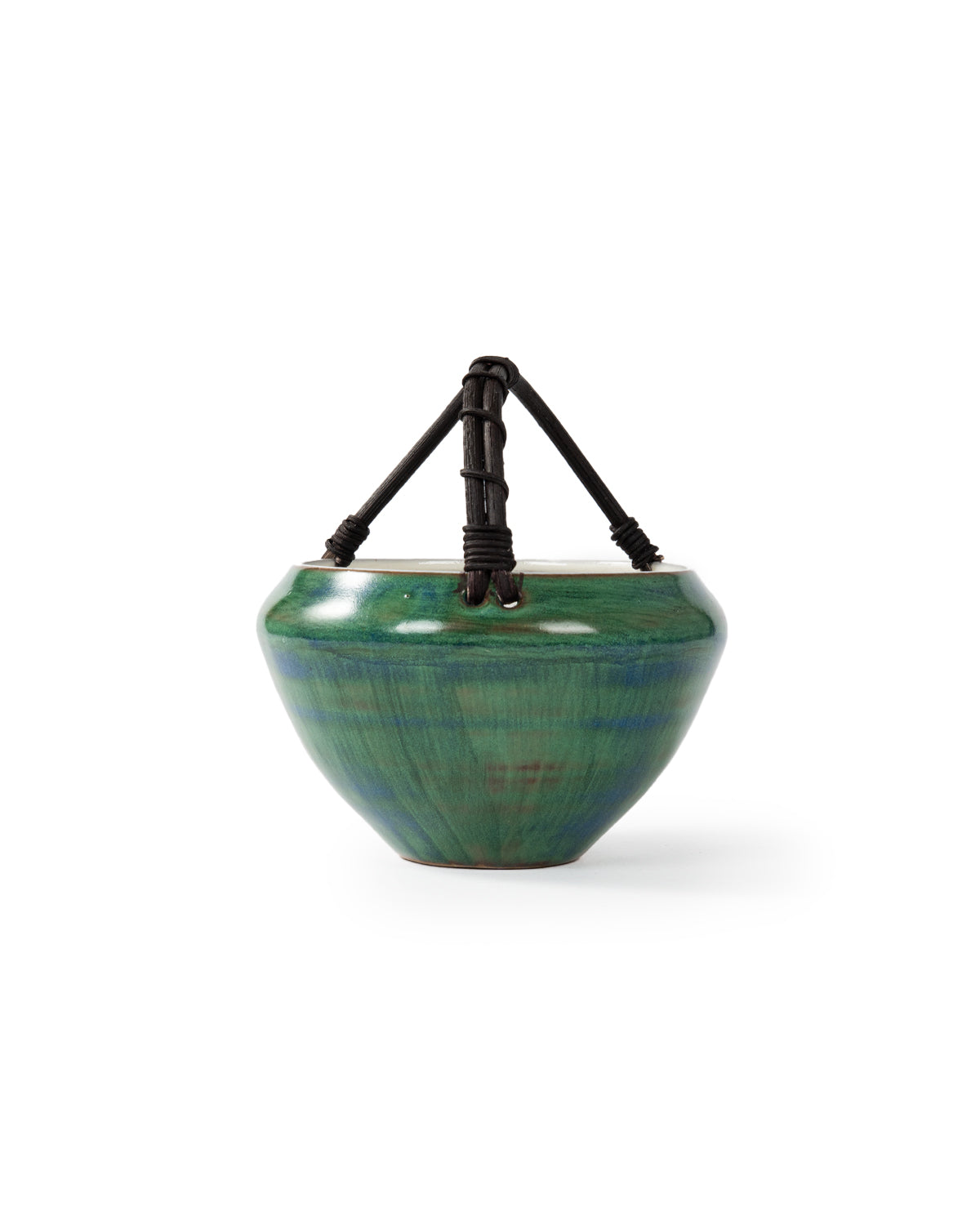CRAFILAB | Official Green Glaze & Rattan Tea Bowl